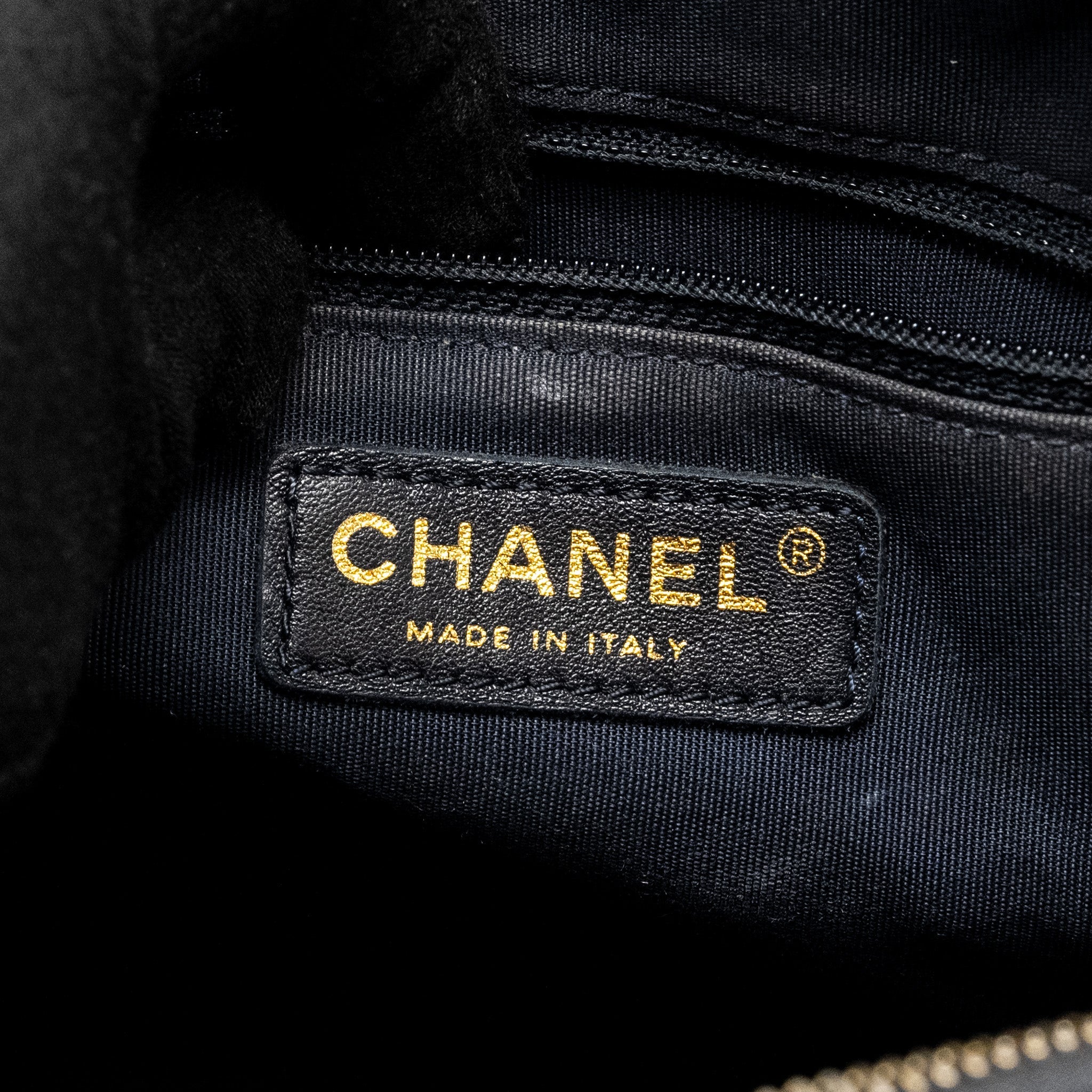 CHANEL 18C CC CAMERA BAG CALFSKIN NAVY GHW