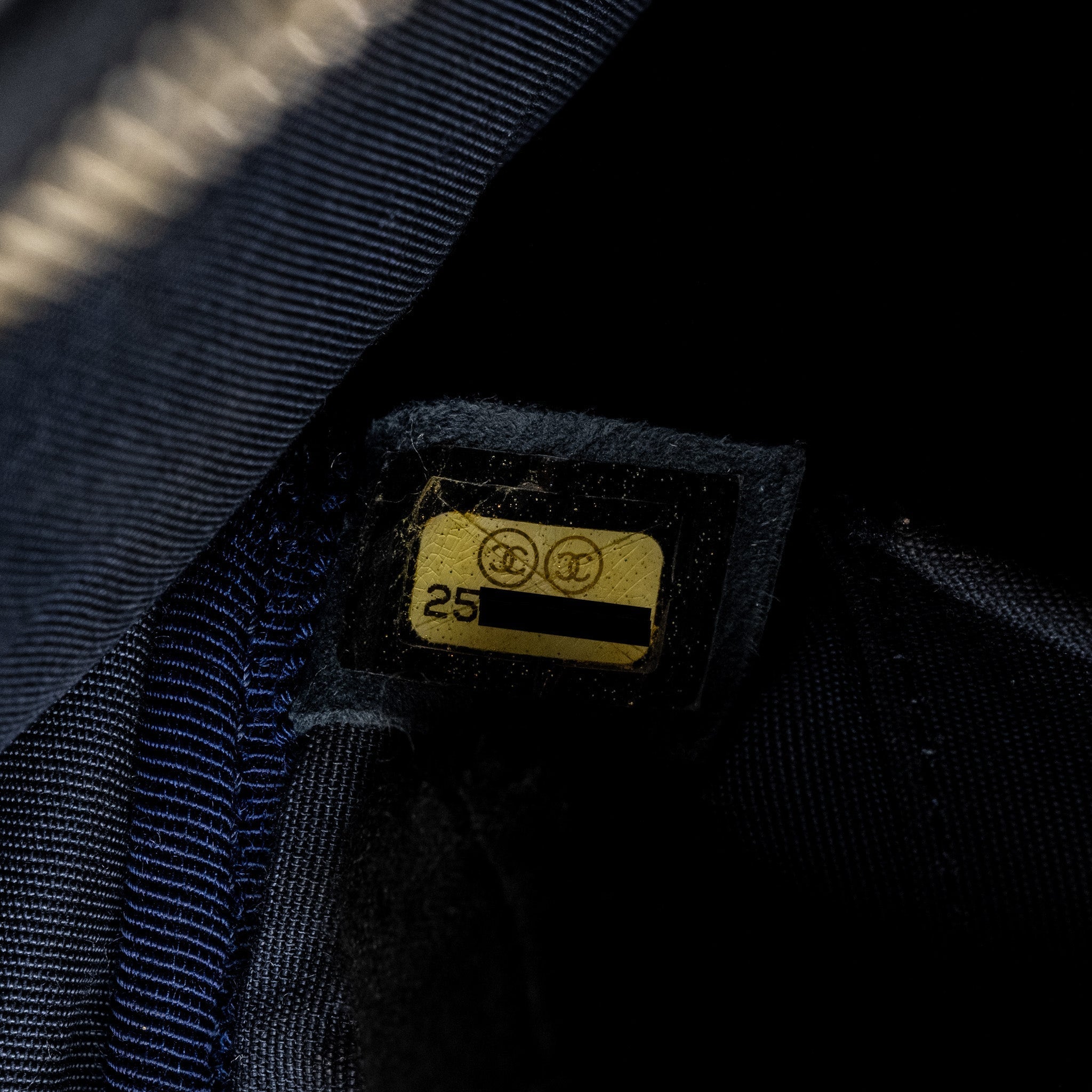 CHANEL 18C CC CAMERA BAG CALFSKIN NAVY GHW