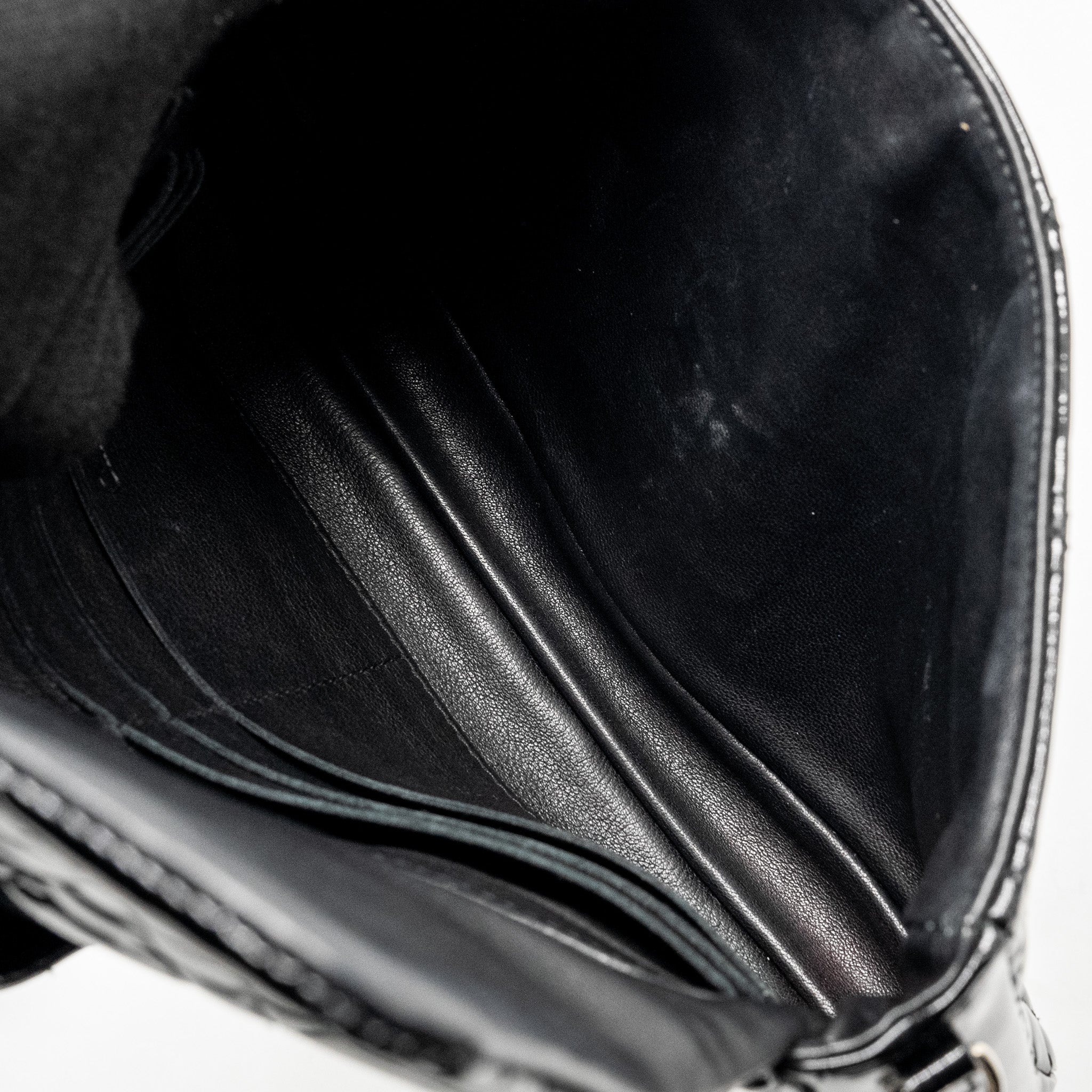 DIOR MISS DIOR POCHETTE PATENT BLACK SHW