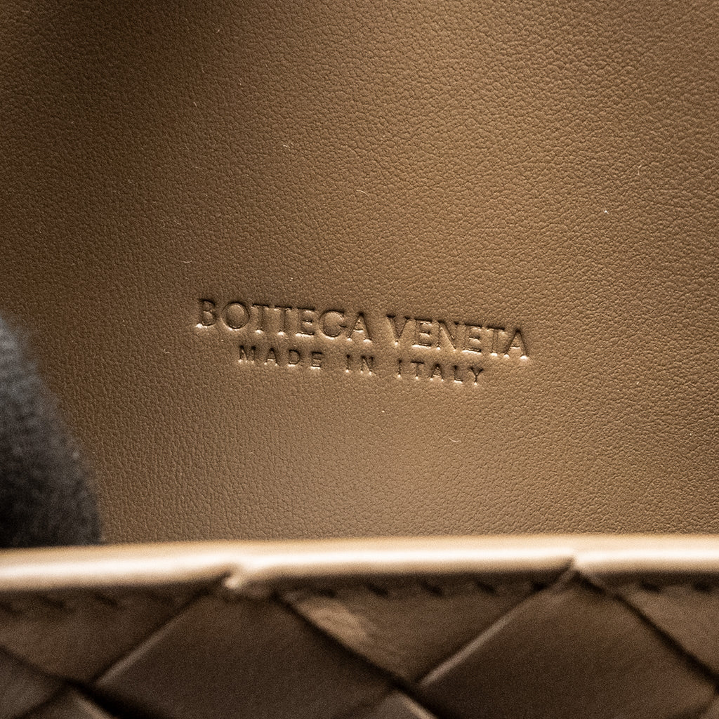 BOTTEGA VENETA ANDIAMO CLUTCH LAMBSKIN PINECONE GHW