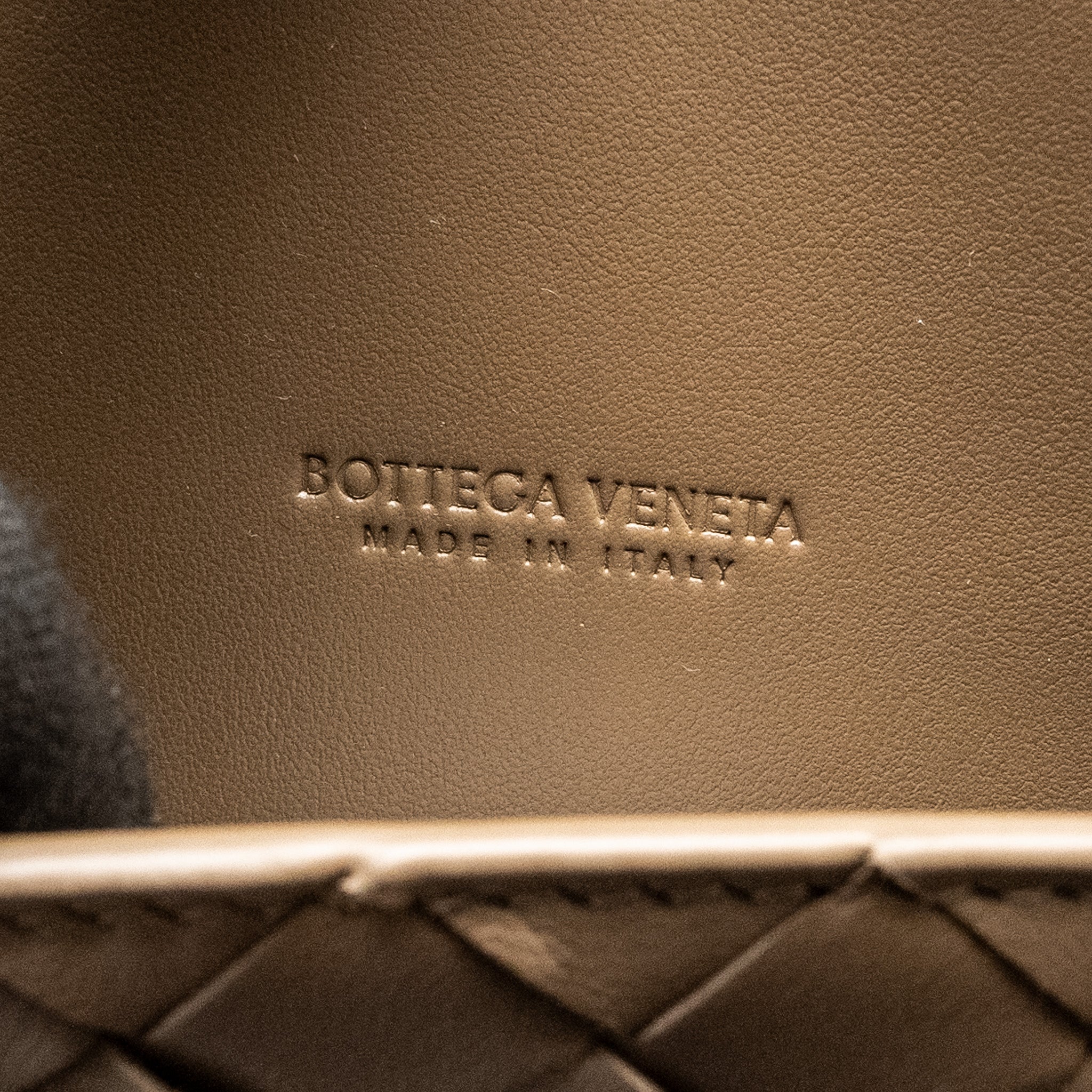 BOTTEGA VENETA ANDIAMO CLUTCH LAMBSKIN PINECONE GHW