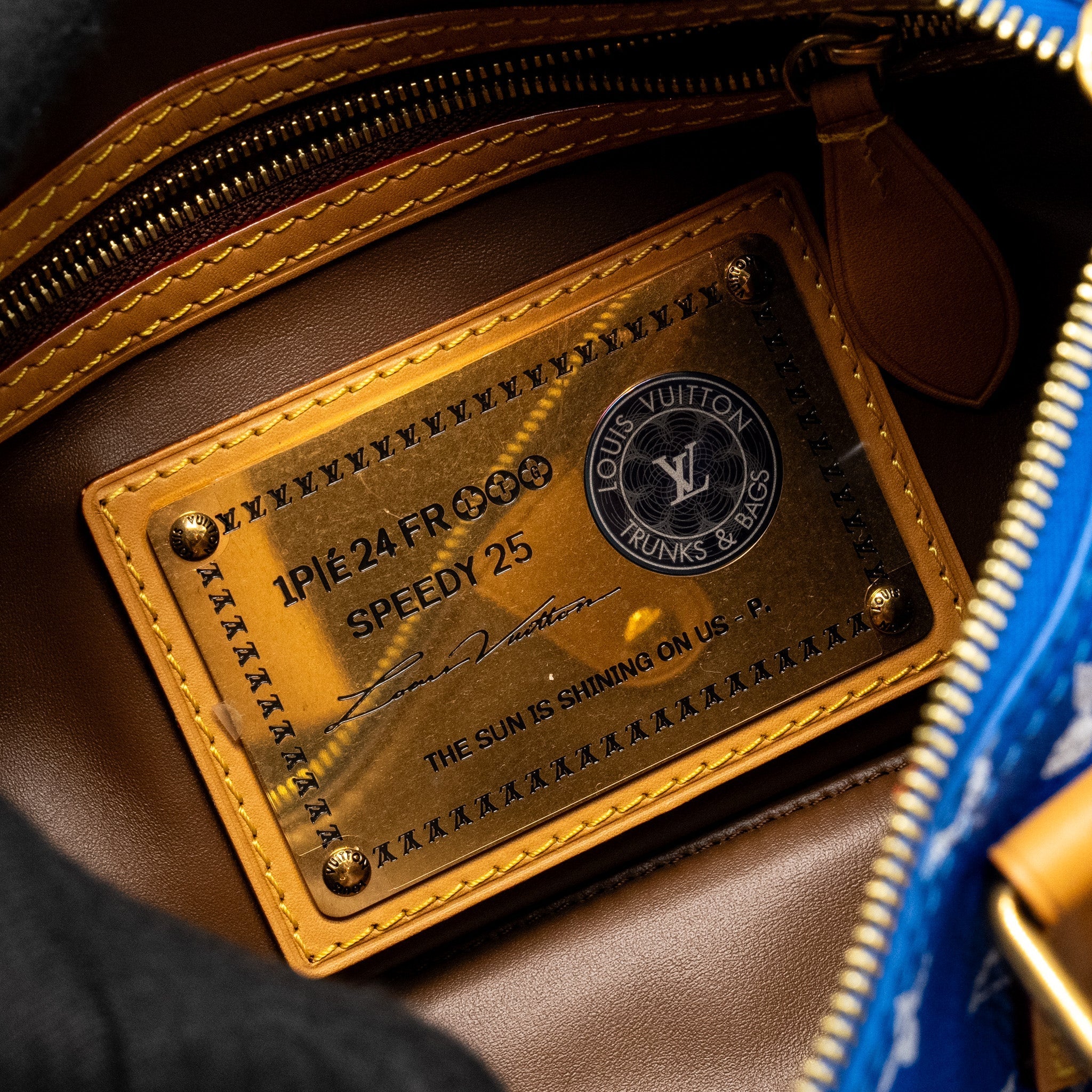 LOUIS VUITTON SPEEDY P9 BANDOULIERE 25 MONOGRAM SOFT CALFSKIN BLEU GHW