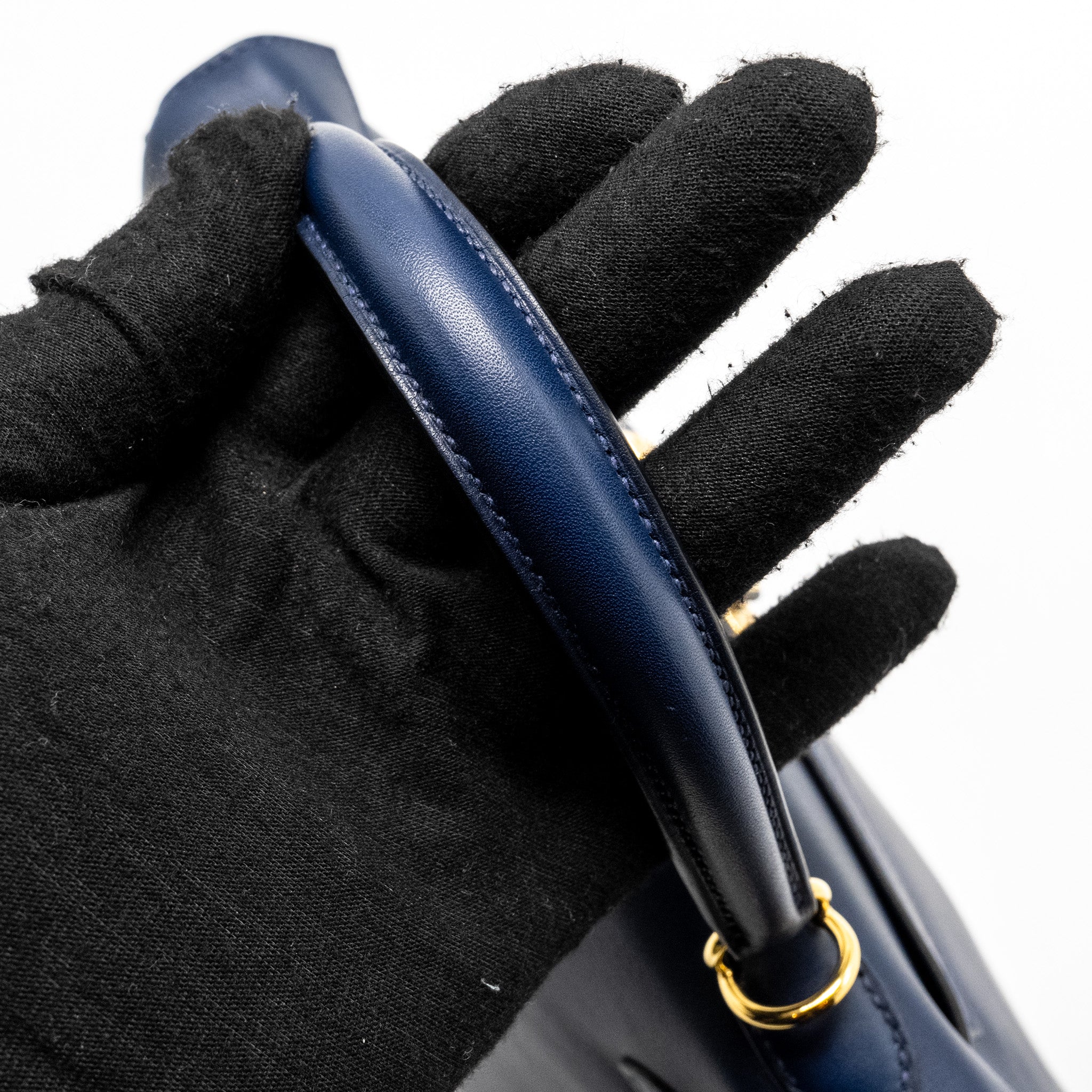 HERMES KELLY 25 SWIFT BLEU NAVY GHW