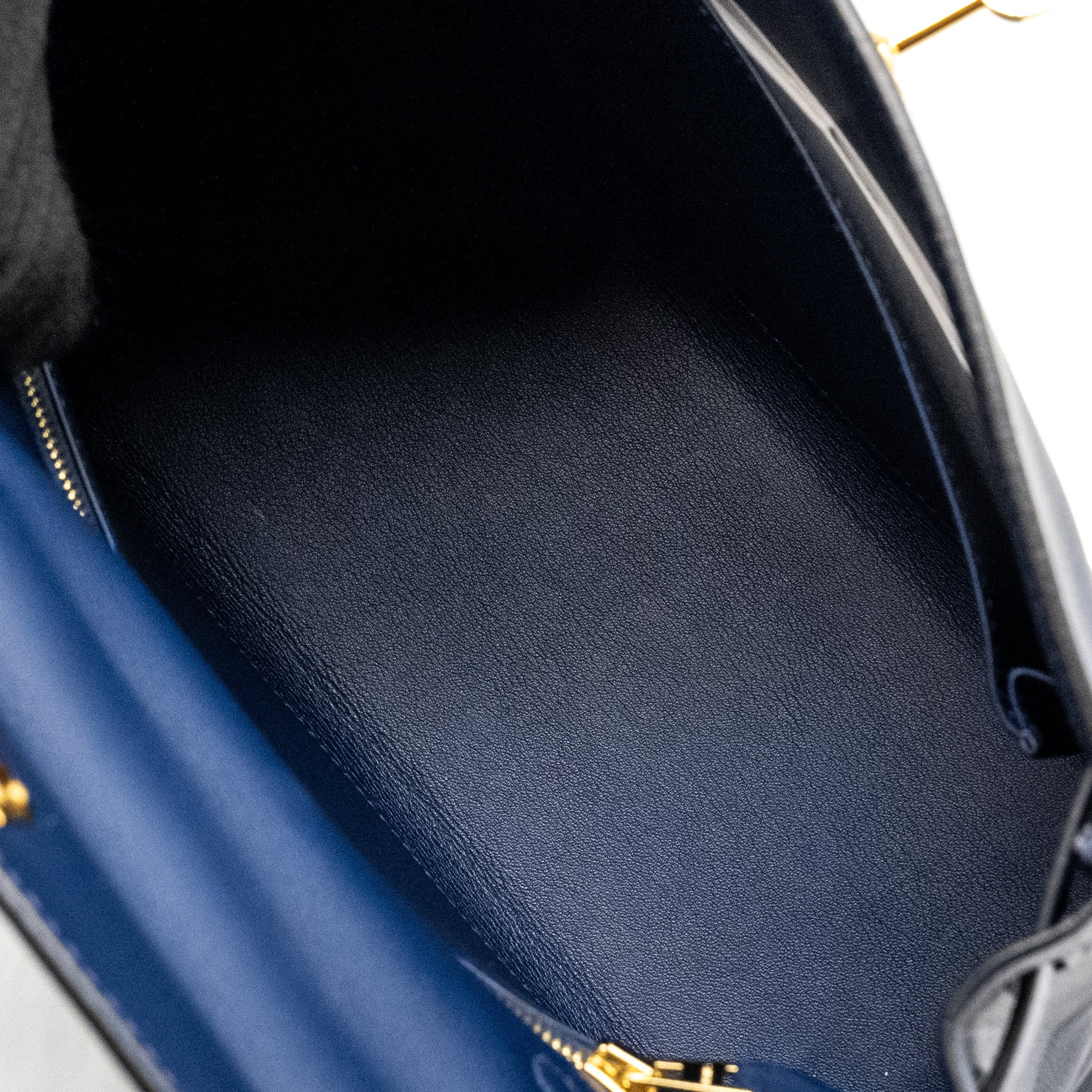 HERMES KELLY 25 SWIFT BLEU NAVY GHW