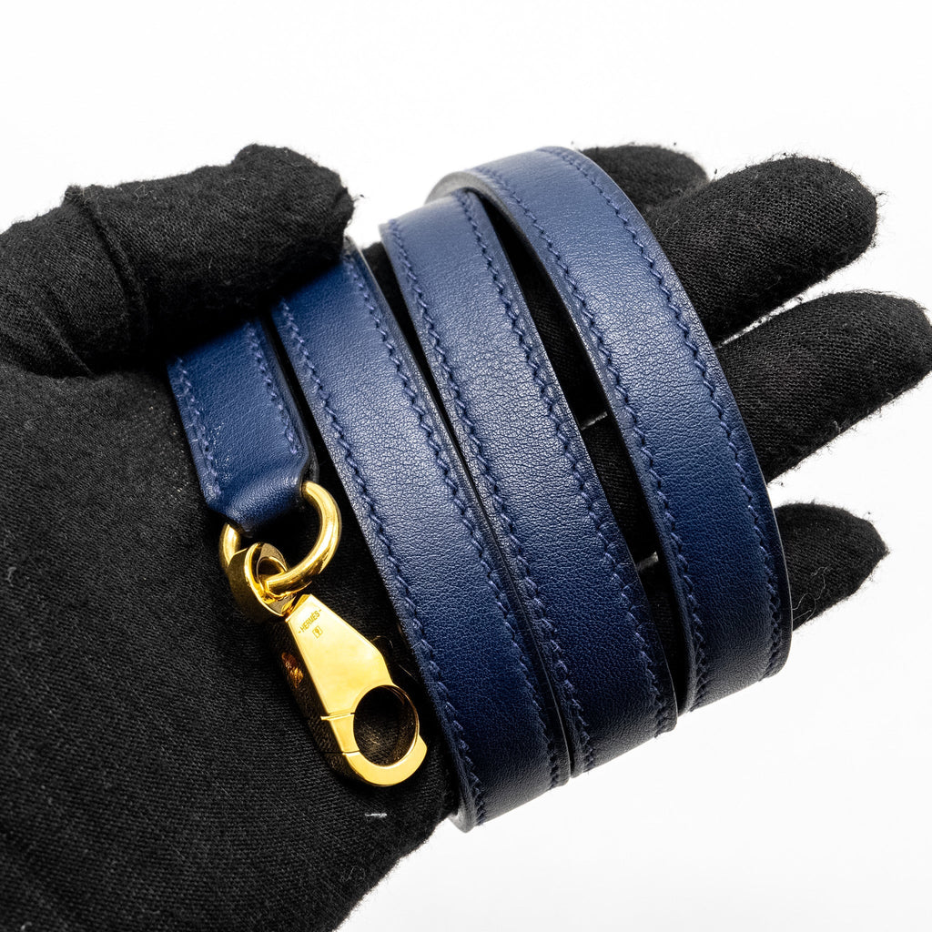 HERMES KELLY 25 SWIFT BLEU NAVY GHW