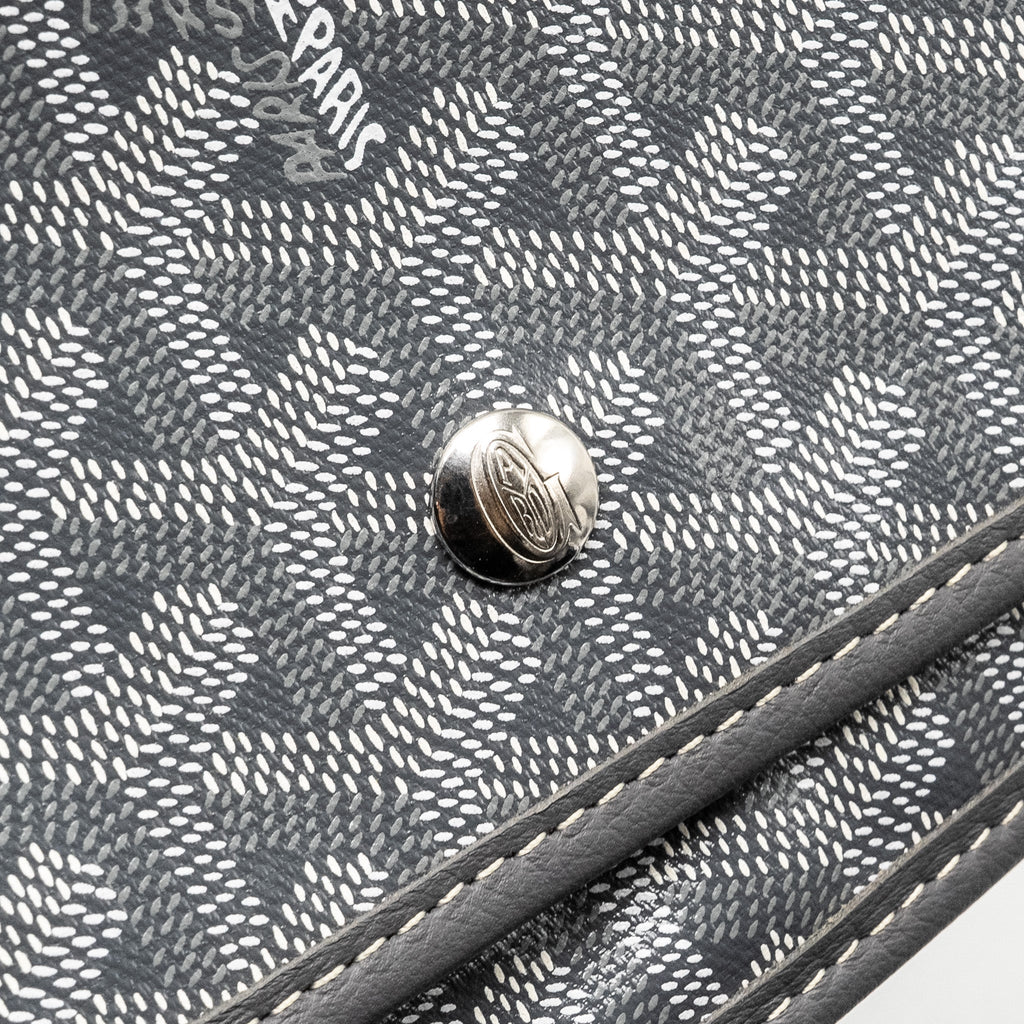 GOYARD PLUMET POCHETTE POCKET WALLET GOYARDLINE CANVAS GREY SHW