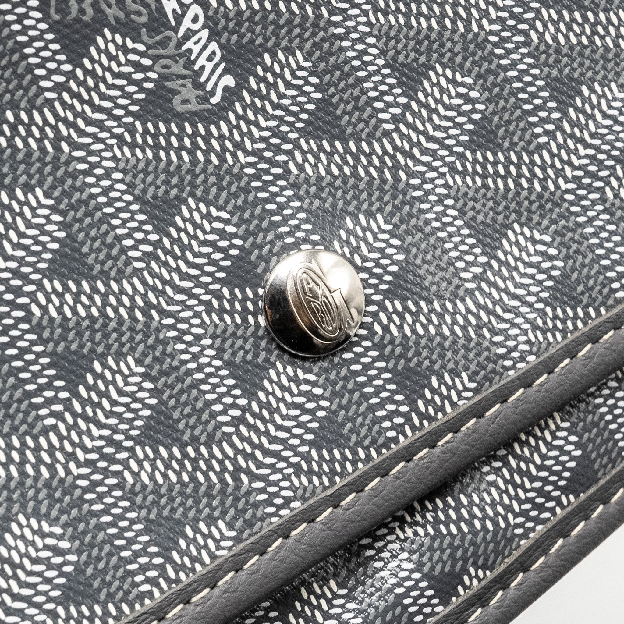 GOYARD PLUMET POCHETTE POCKET WALLET GOYARDLINE CANVAS GREY SHW