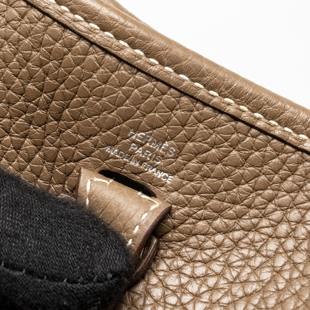 HERMES MINI EVELYNE CLEMENCE ETOUPE / BLUE NUIT SHW
