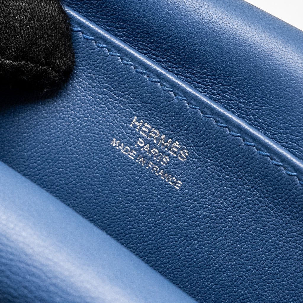 HERMES MINI HALZAN 22 SWIFT BLUE AGATE SHW