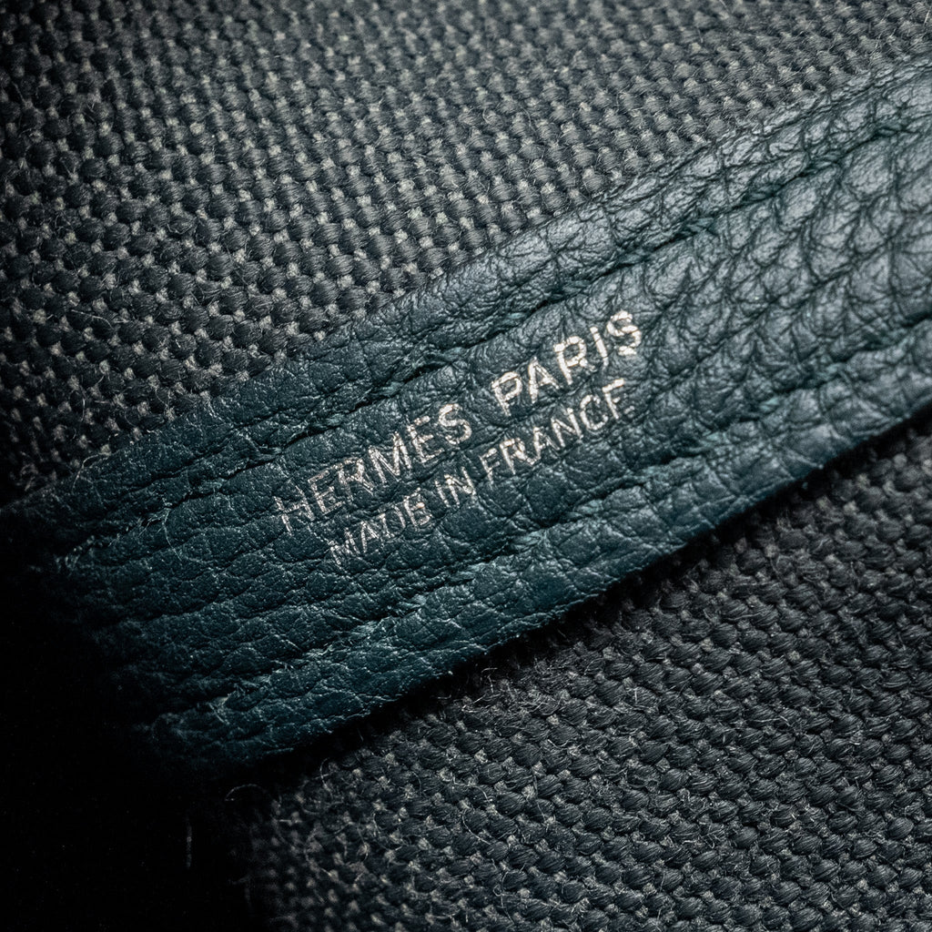 HERMES GARDEN PARTY 30 CANVAS / NEGONDA VERT ROUSSEAU / VERT CYPRES SHW