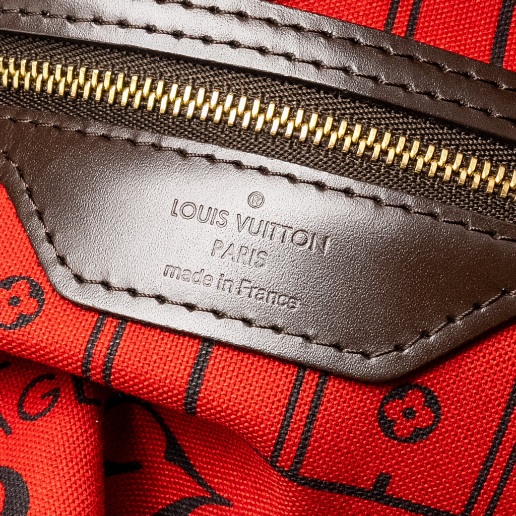 LOUIS VUITTON NEVERFULL MM DAMIER EBENE CANVAS GHW