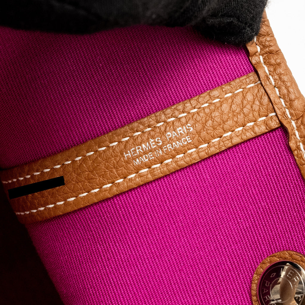 HERMES GARDEN PARTY 36 CANVAS/NEGONDA DUNE-MAGNOLIA/GOLD SHW