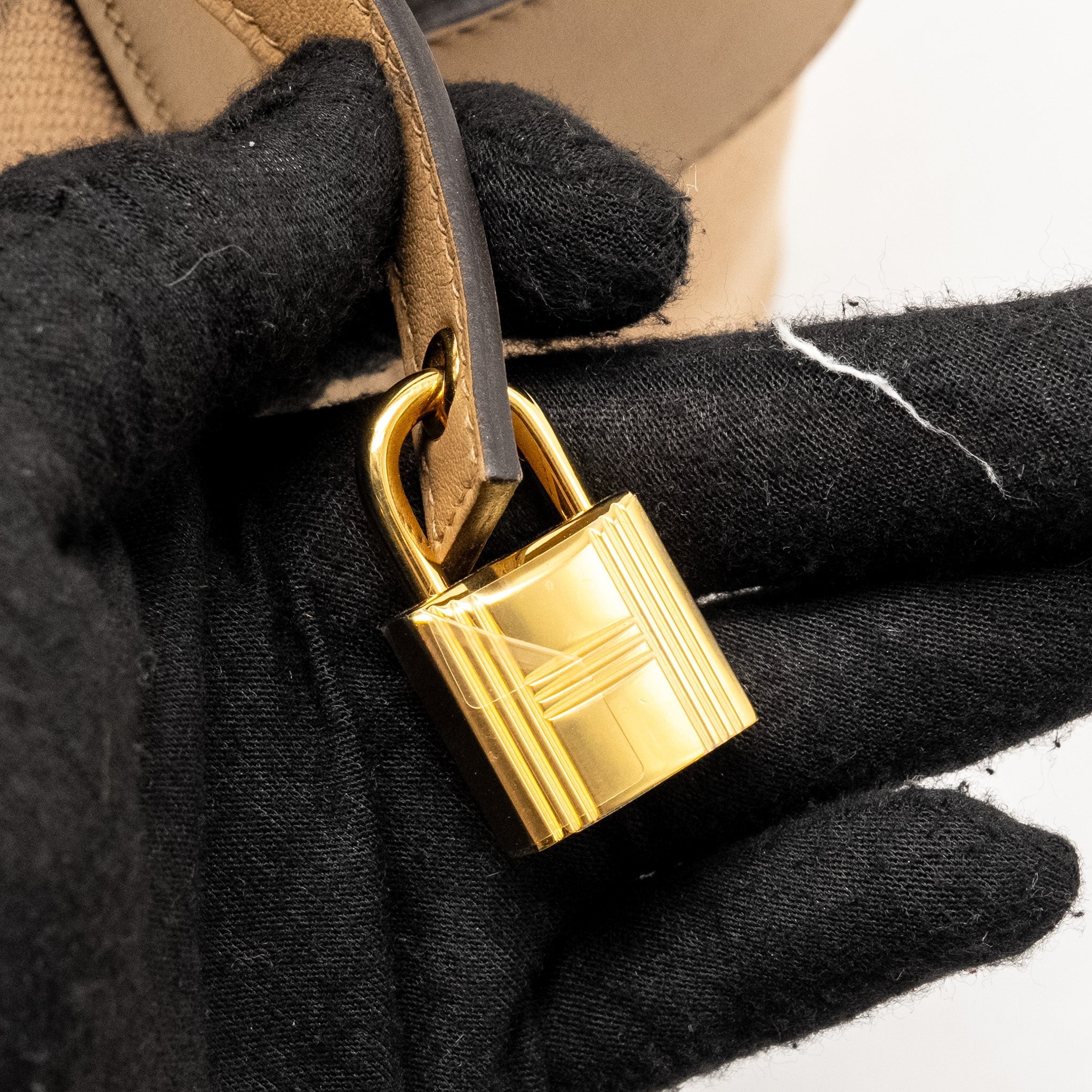HERMES CARGO PICOTIN 18 LOCK BAG CANVAS/SWIFT CHAI GHW