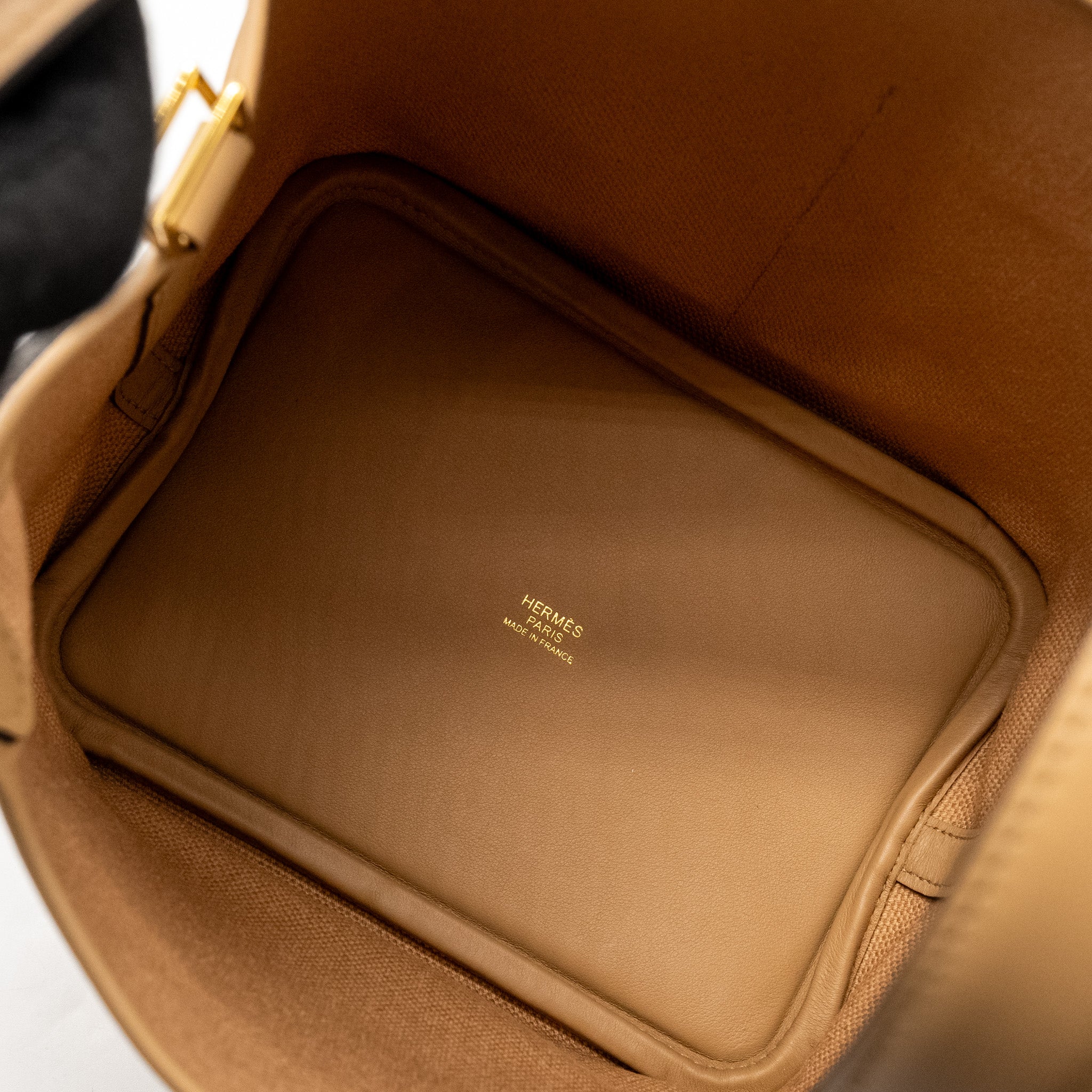 HERMES CARGO PICOTIN 18 LOCK BAG CANVAS/SWIFT CHAI GHW