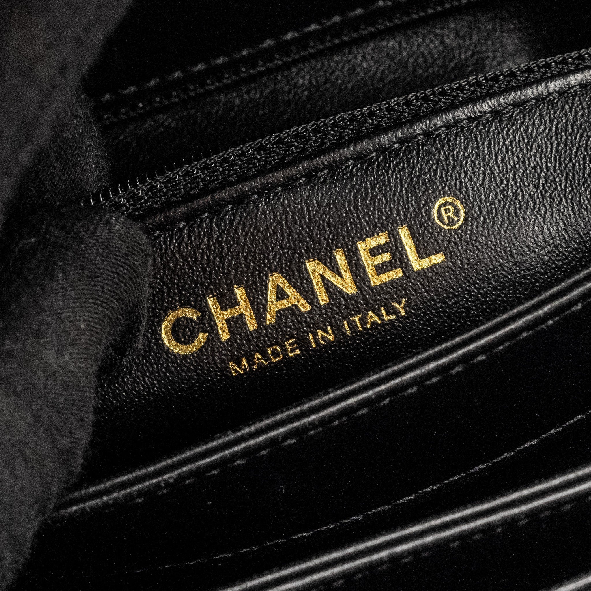 CHANEL SMALL TRENDY CC FLAP BAG LAMBSKIN BLACK GHW