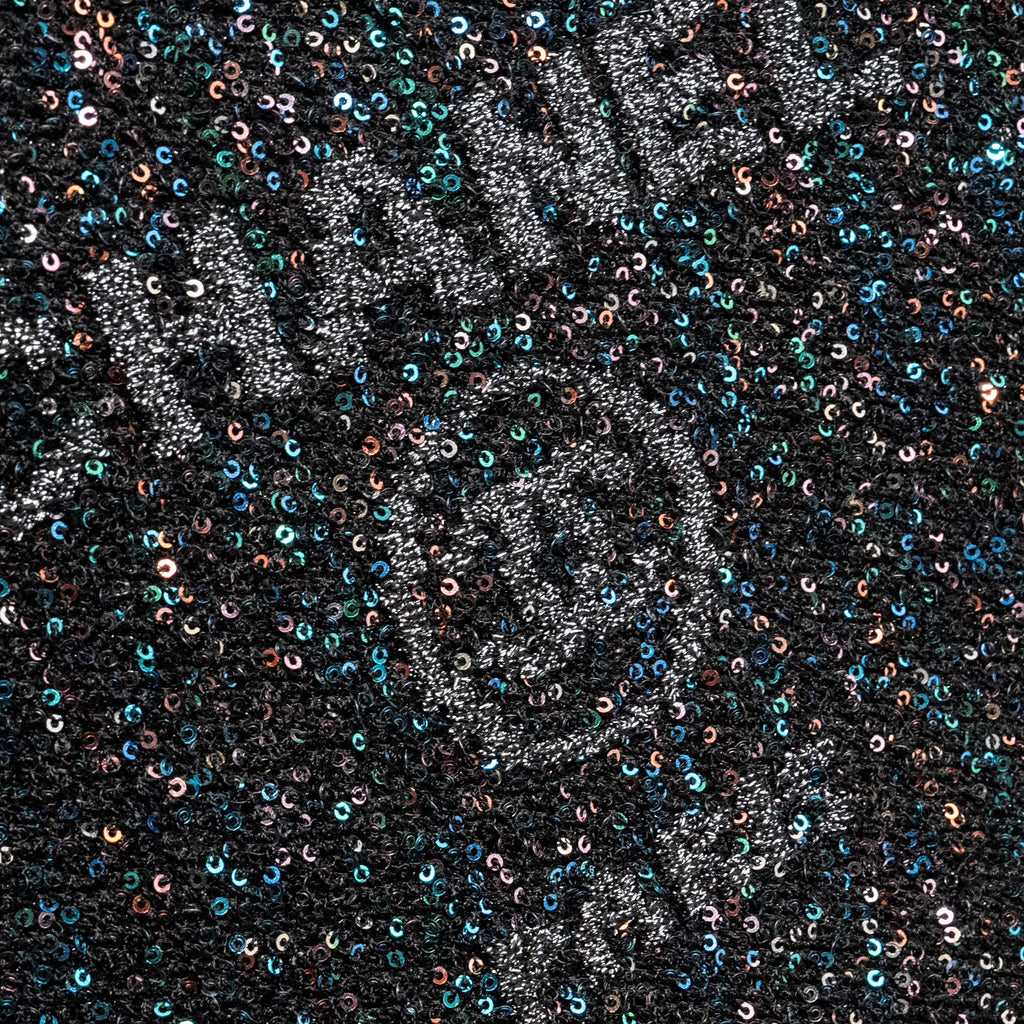 CHANEL 20A DEAUVILLE POUCH SEQUINS/CALFSKIN BLACK/MULTICOLOUR SHW