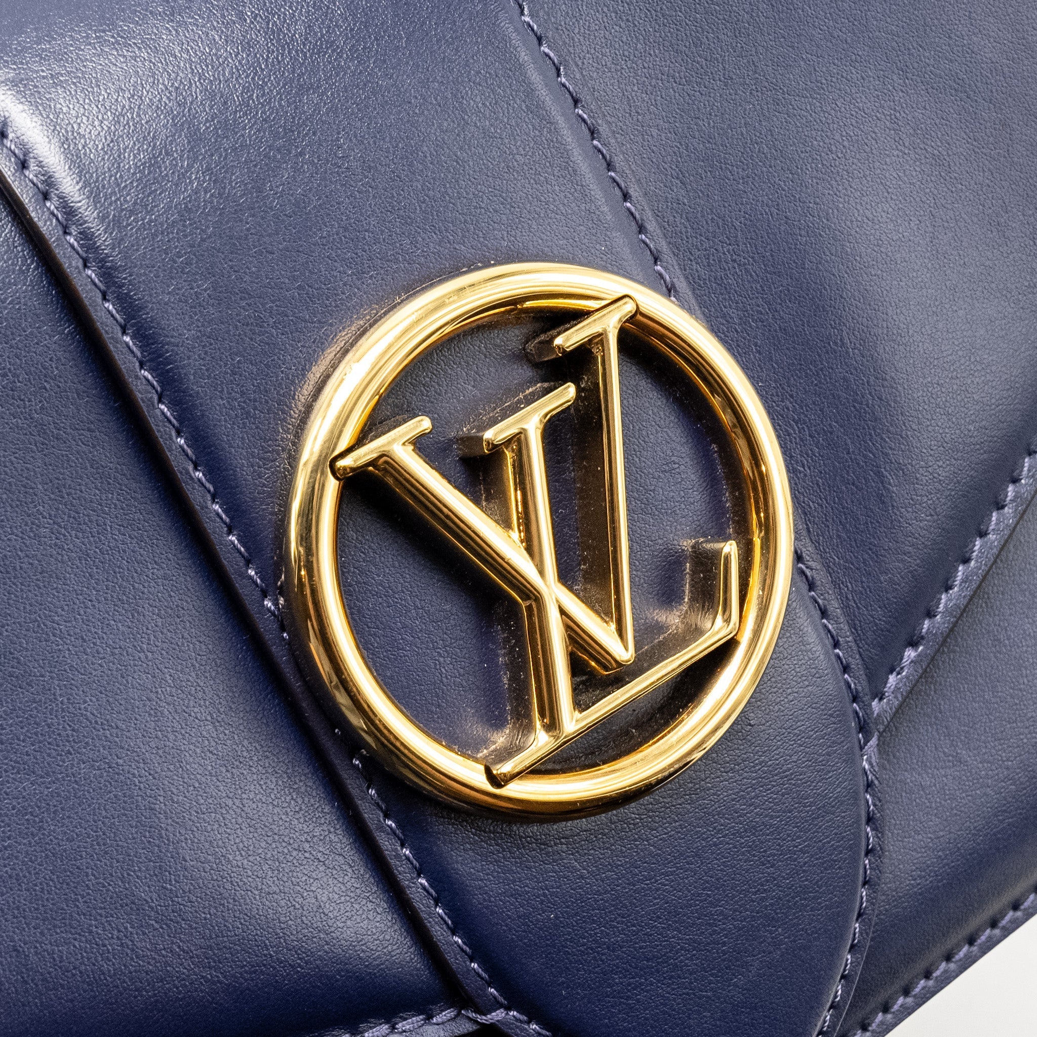 LOUIS VUITTON PONT 9 CALFSKIN DARK BLUE GHW