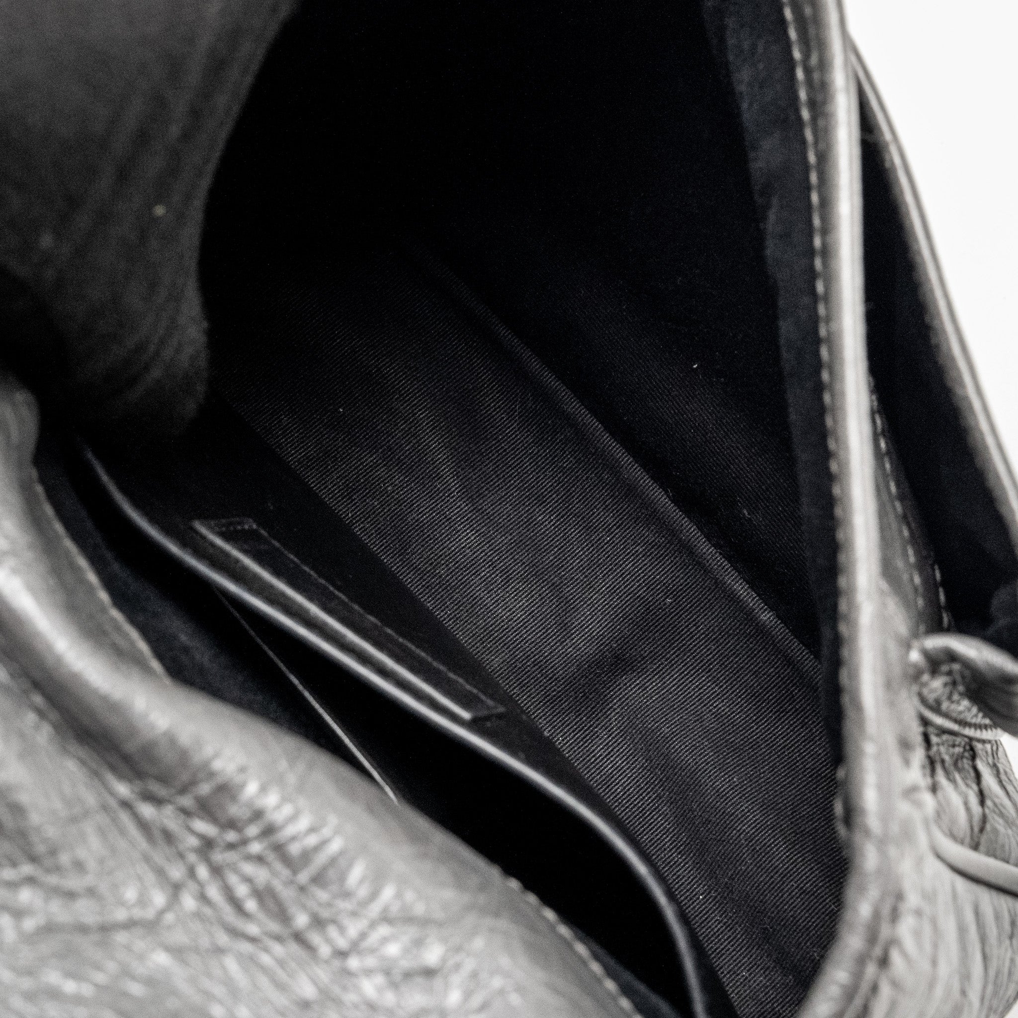 SAINT LAURENT NIKI BABY CALFSKIN GREY SHW