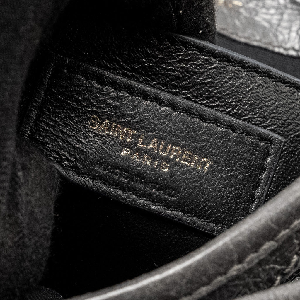 SAINT LAURENT NIKI BABY CALFSKIN GREY SHW