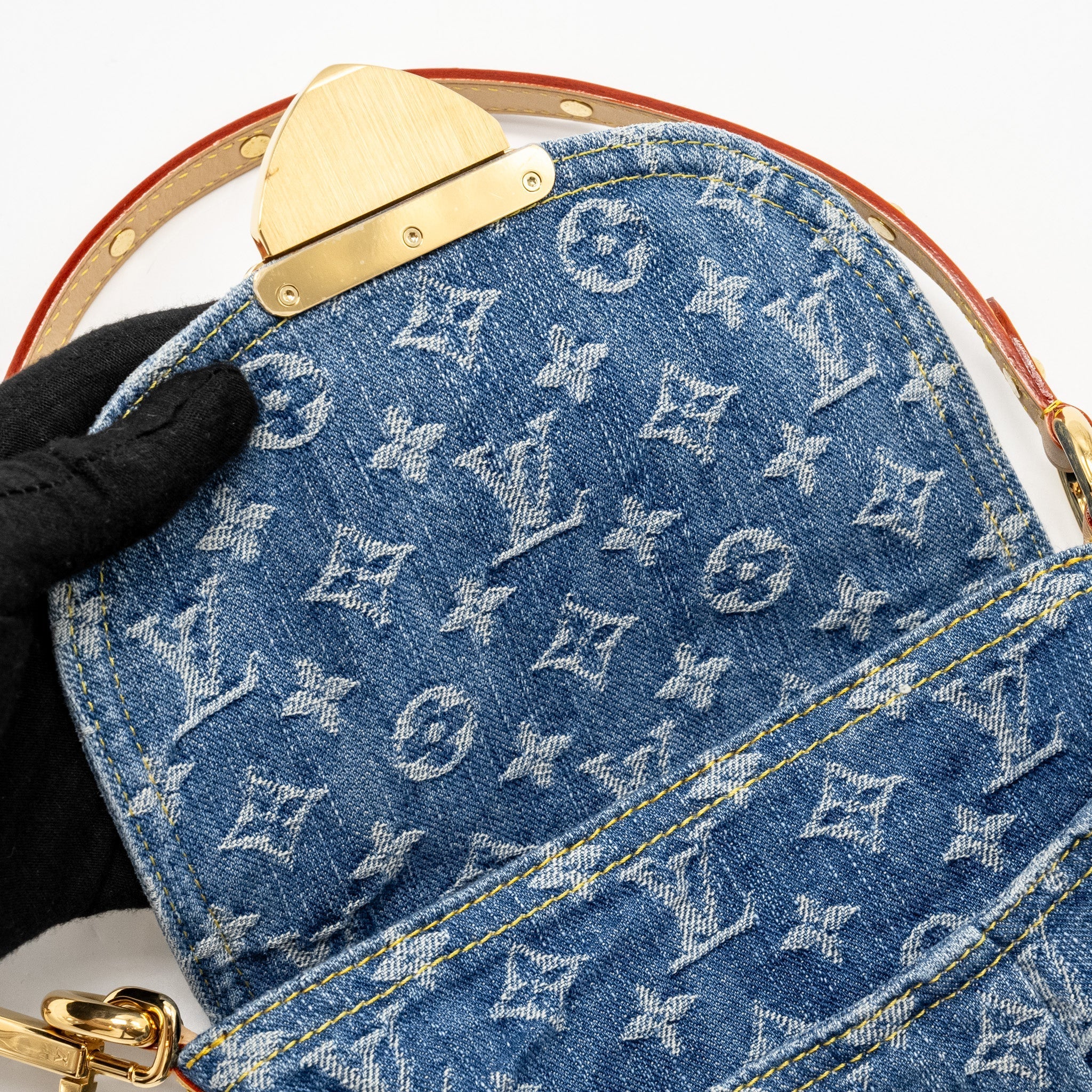 LOUIS VUITTON SUNSET MONOGRAM DENIM REMIX LIGHT BLUE LIMITED EDITION GHW