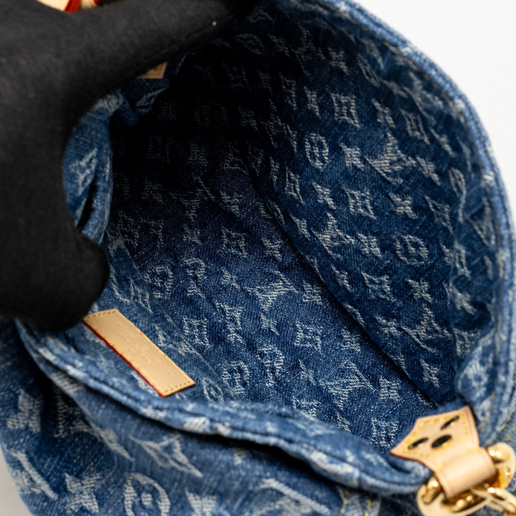 LOUIS VUITTON SUNSET MONOGRAM DENIM REMIX LIGHT BLUE LIMITED EDITION GHW