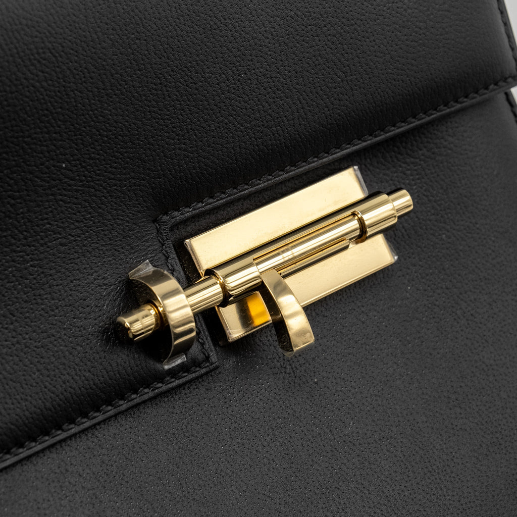 HERMES VERROU 21 BAG ALLEGRETTO PERMABRASS BLACK LGHW
