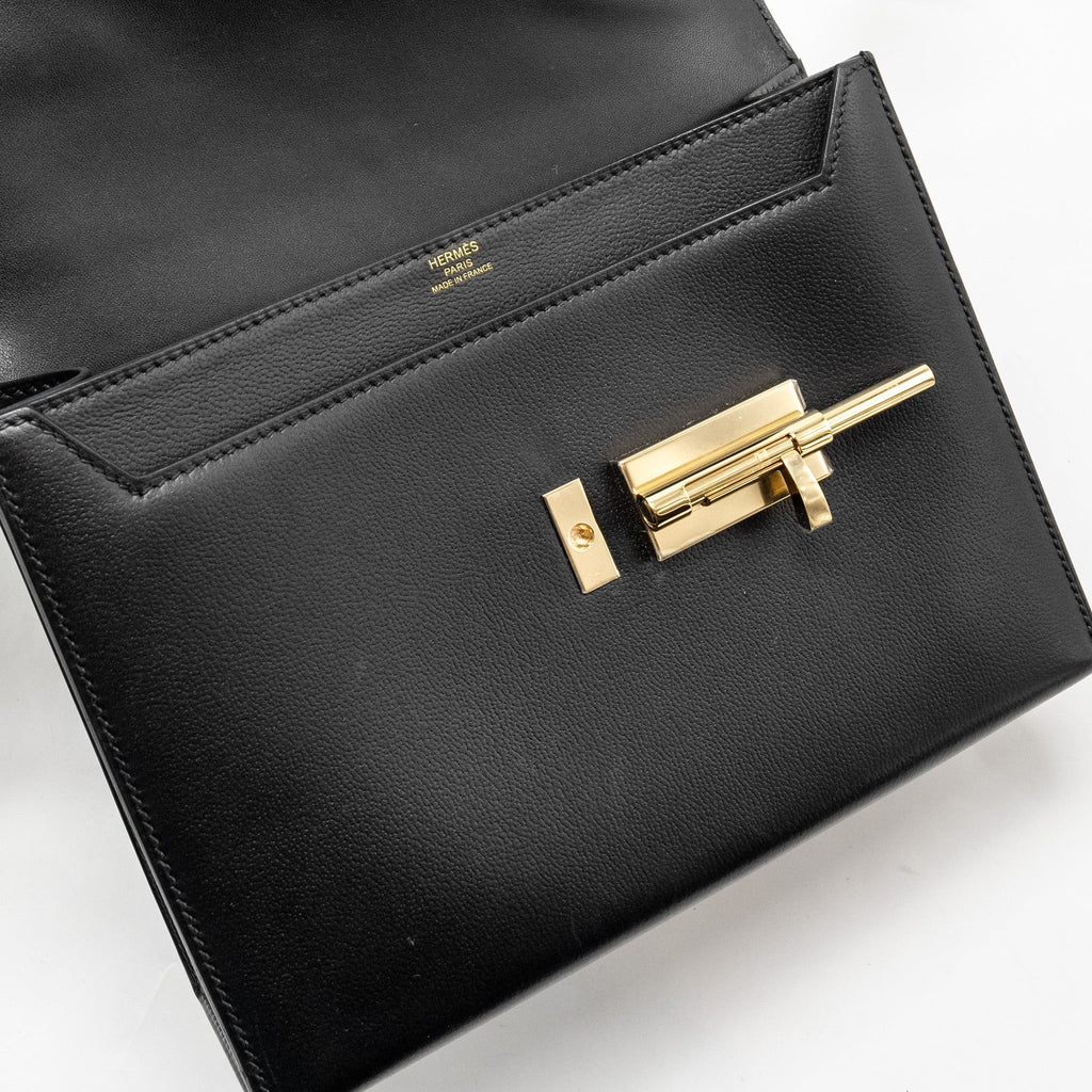 HERMES VERROU 21 BAG ALLEGRETTO PERMABRASS BLACK LGHW
