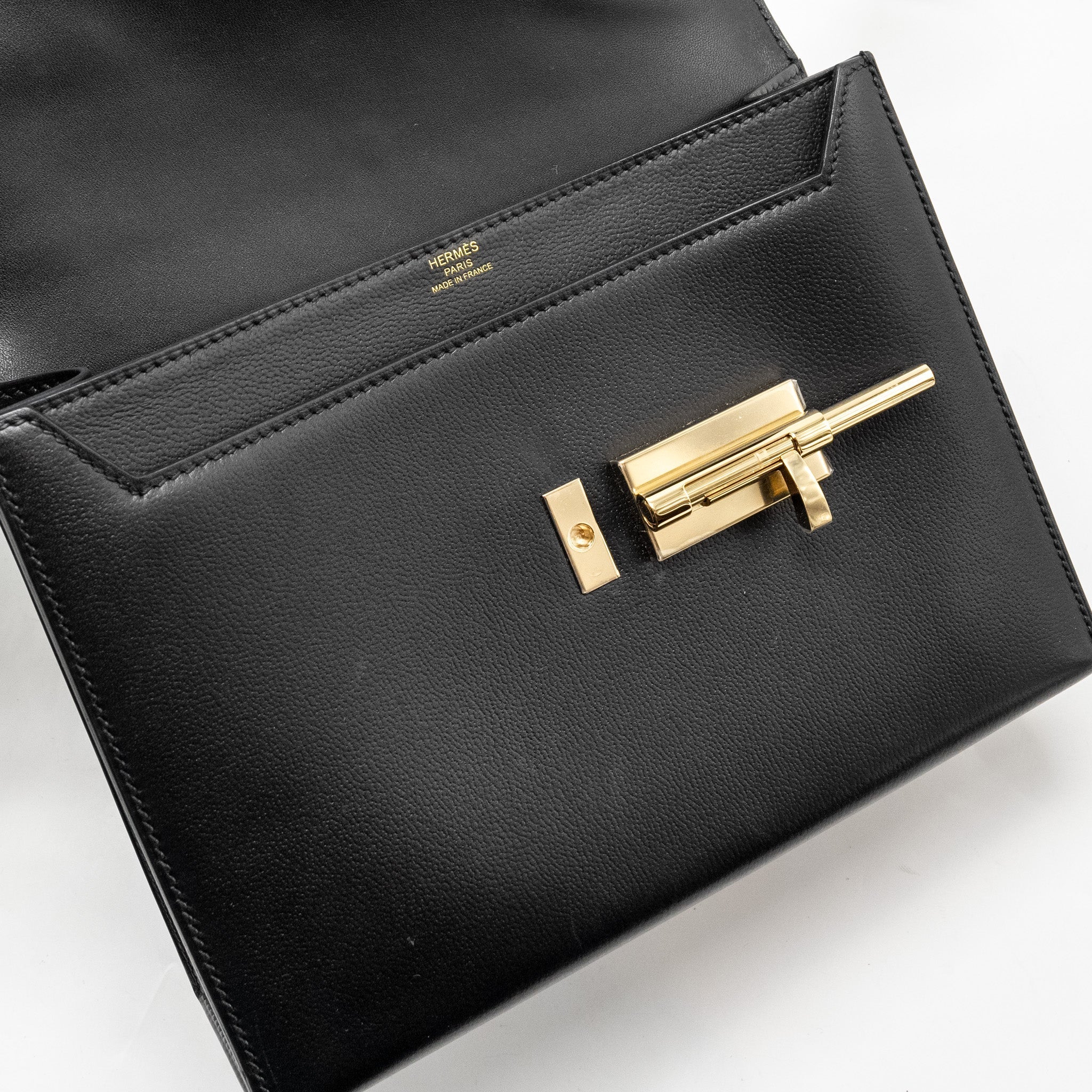 HERMES VERROU 21 BAG ALLEGRETTO PERMABRASS BLACK LGHW