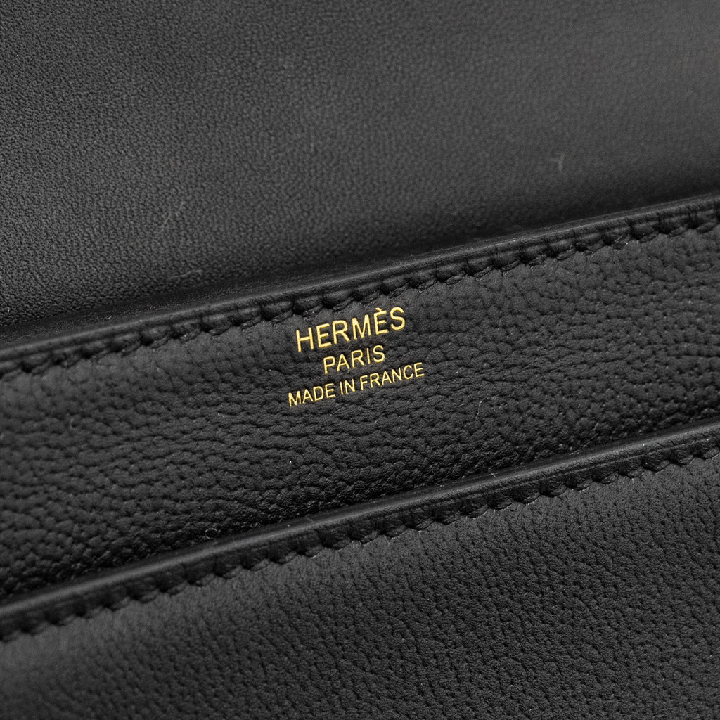 HERMES VERROU 21 BAG ALLEGRETTO PERMABRASS BLACK LGHW