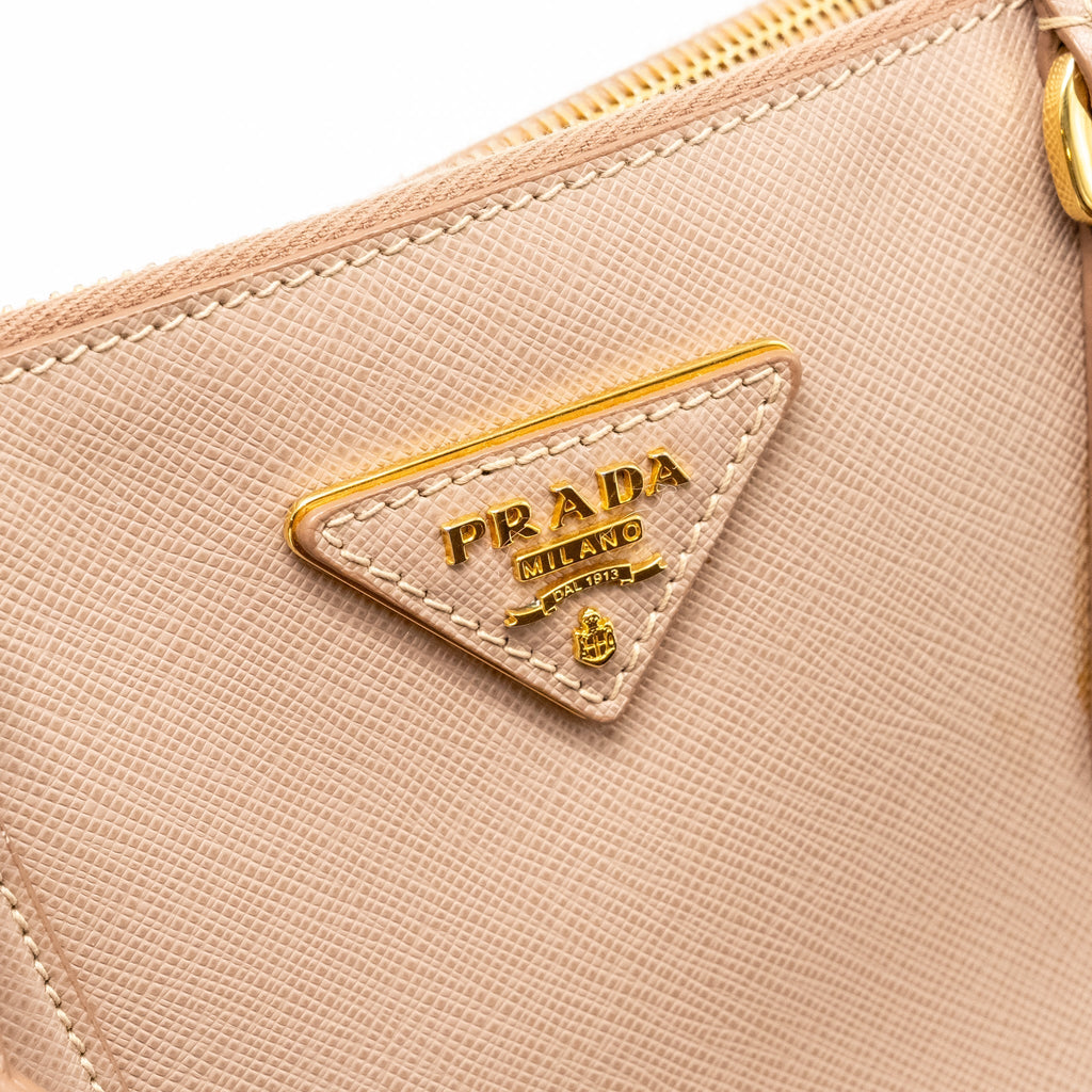PRADA SAFFIANO TOTE BAG LIGHT PINK GHW