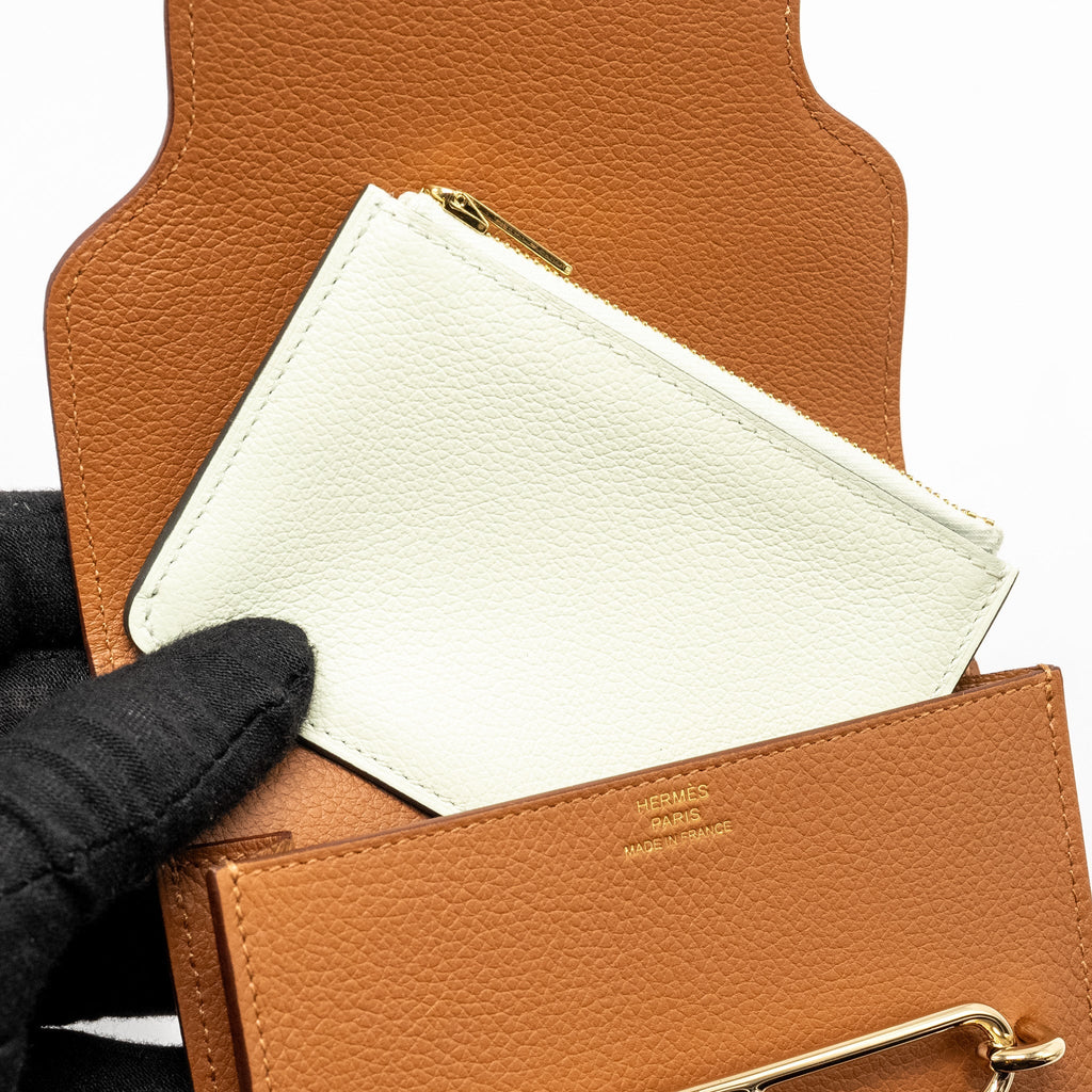 HERMES ROULIS SLIM EVERCOLOR GOLD/VERT FIZZ LGHW
