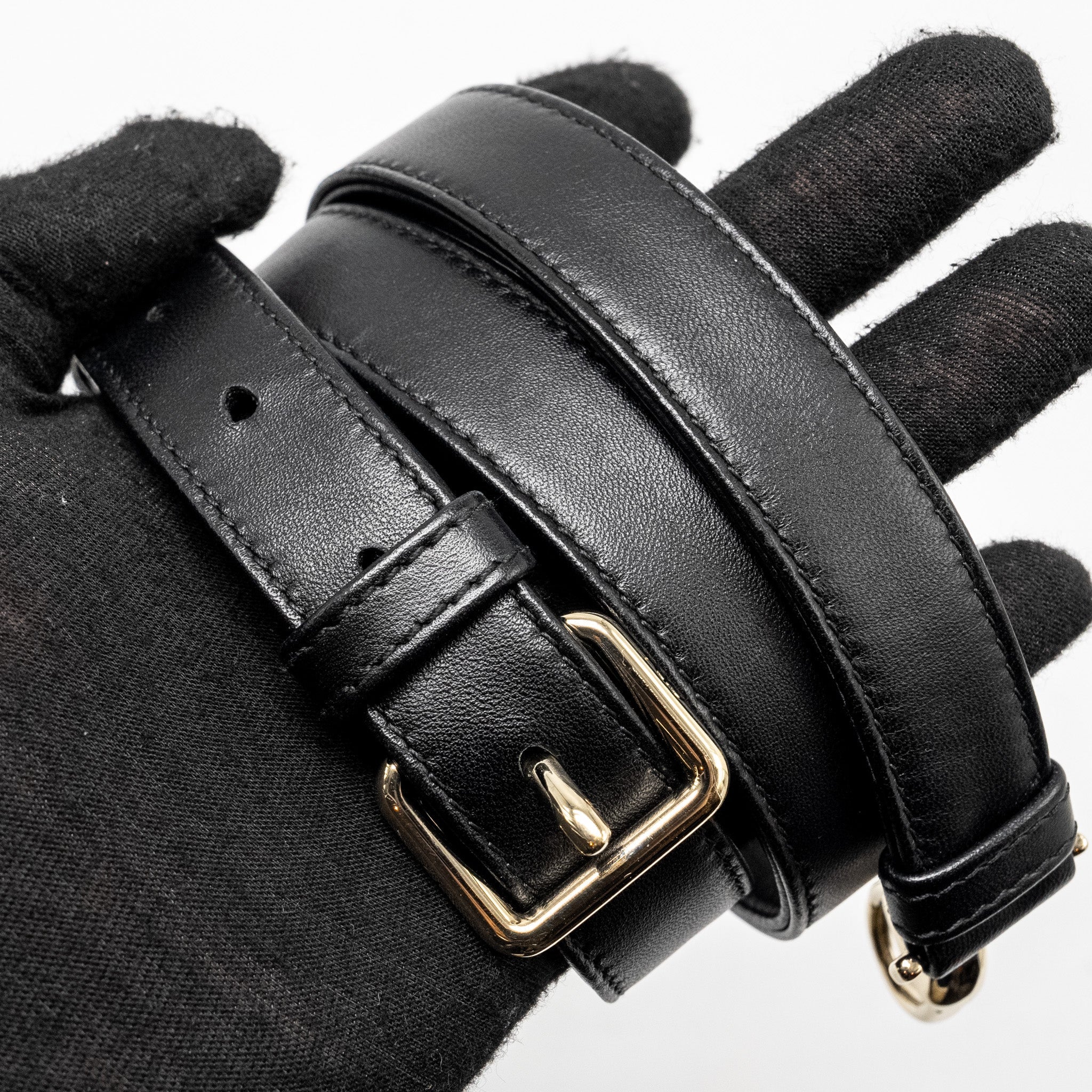 DIOR MEDIUM LADY DIOR LAMBSKIN BLACK LGHW