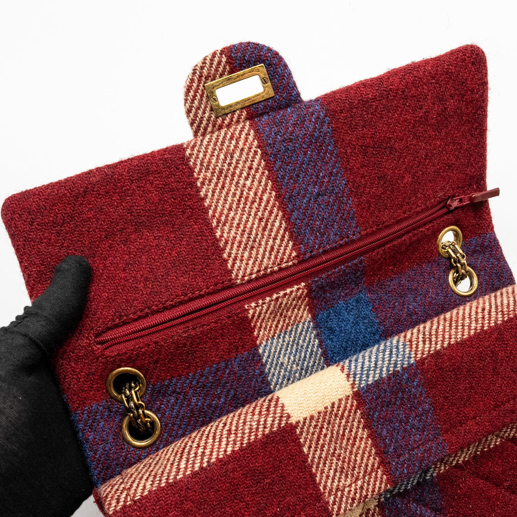 CHANEL LARGE 2.55 226 REISSUE DOUBLE FLAP BAG FABRIC MULTICOLOUR GHW
