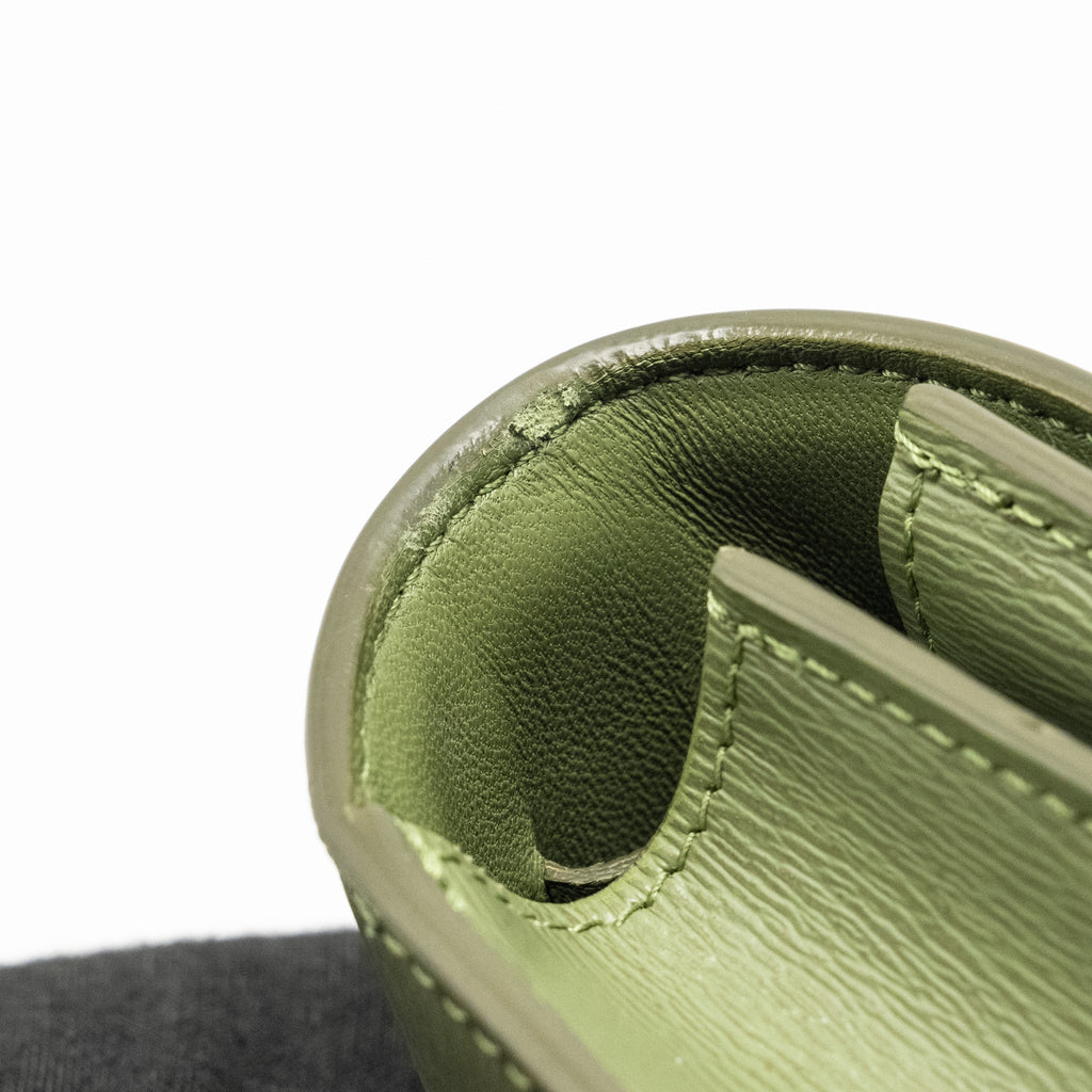 CELINE TEEN CLASSIC BOX BAG CALFSKIN GREEN GHW