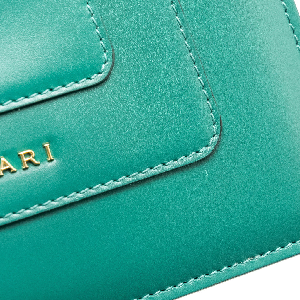 BVLGARI SERPENTI FOREVER TOP HANDLE CALFSKIN GREEN GHW