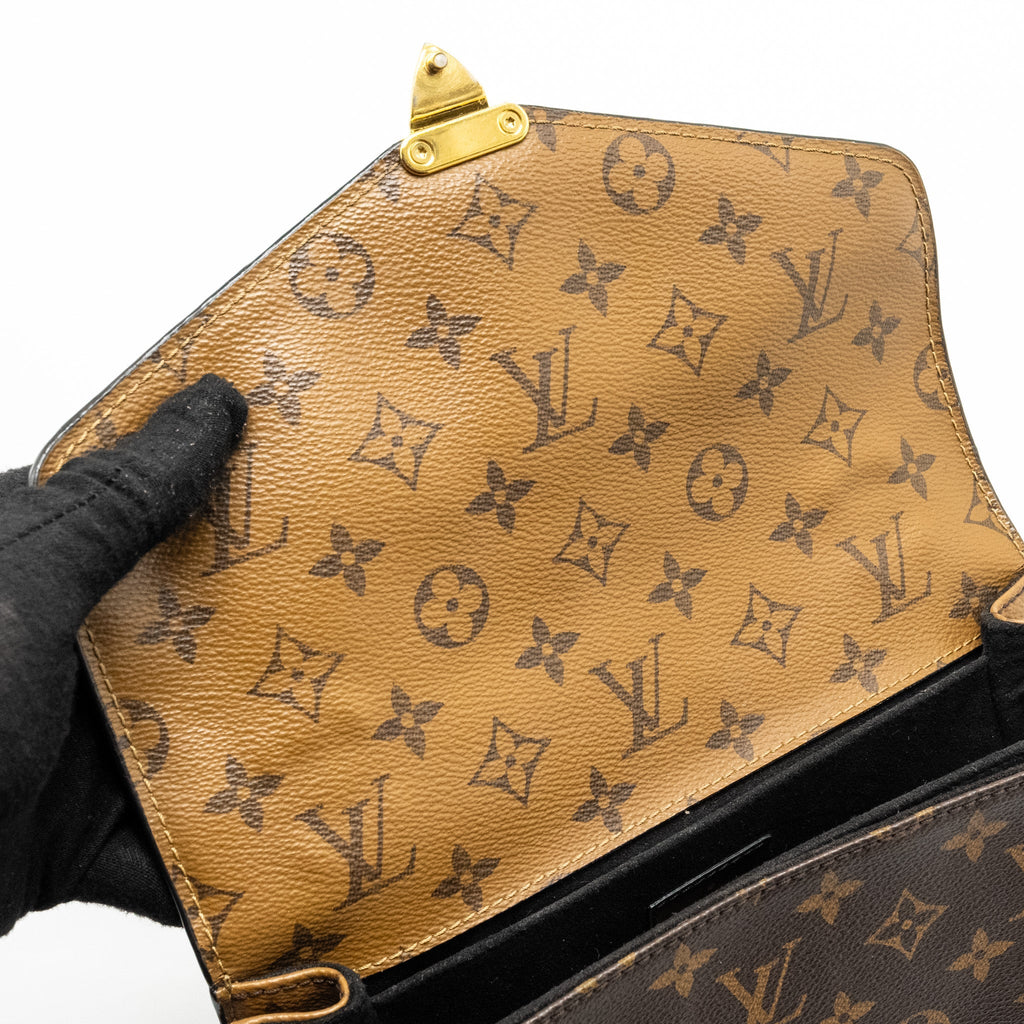 LOUIS VUITTON POCHETTE MÉTIS MONOGRAM REVERSE CANVAS GHW