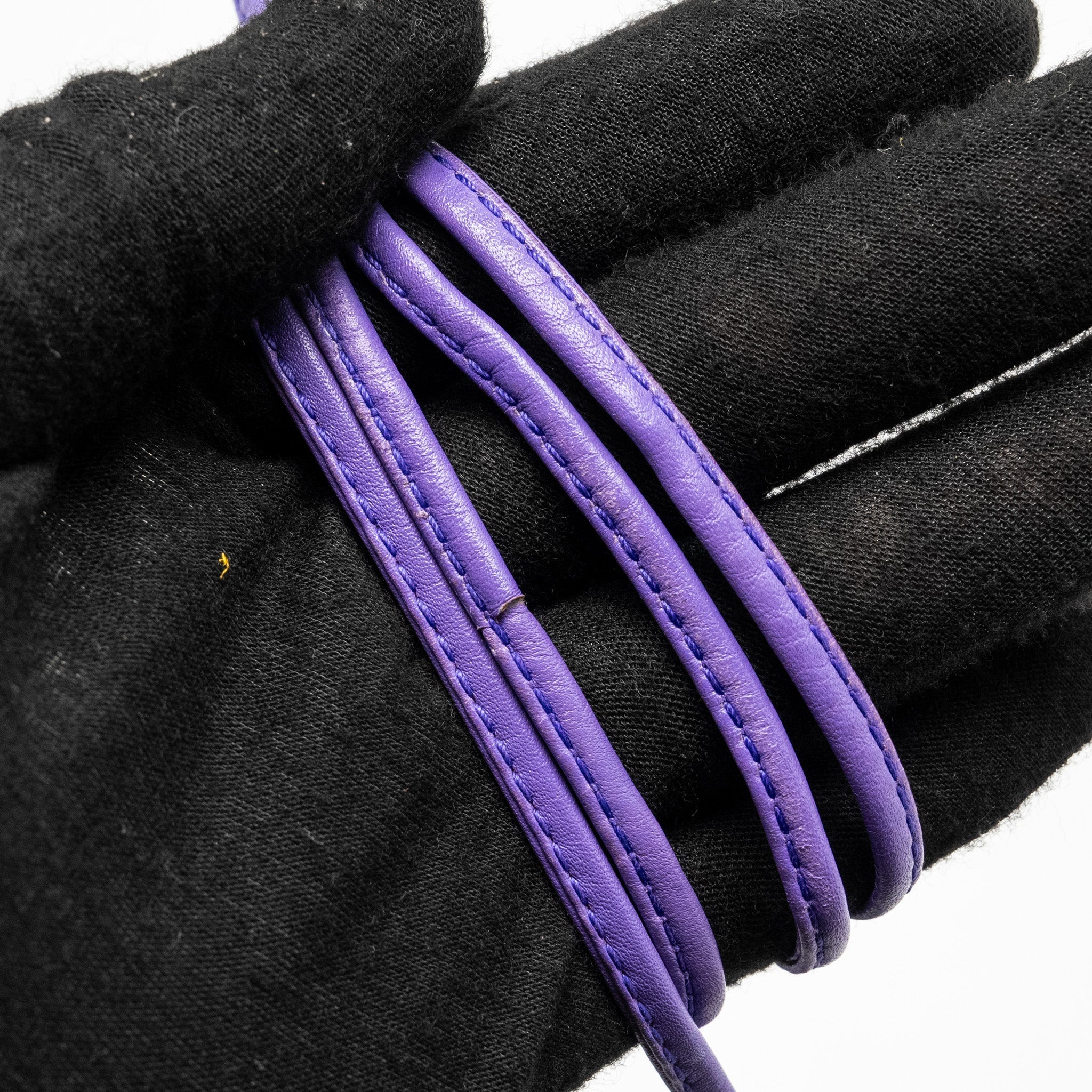BOTTEGA VENETA MINI POUCH CALFSKIN PURPLE SHW