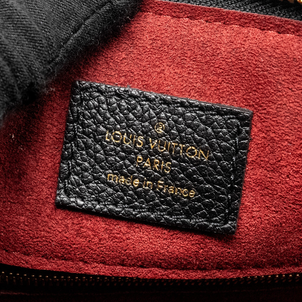 LOUIS VUITTON SPEEDY 25 BANDOULIERE BICOLOR MONOGRAM EMPREINTE BLACK GHW