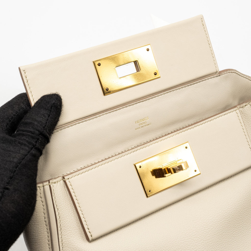 HERMES MINI 24/24 2424-21 BAG EVERCOLOR/SWIFT BETON GHW
