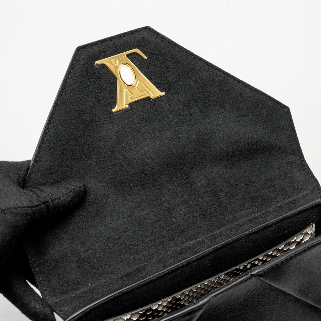 LOUIS VUITTON LOVE NOTE BAG PYTHON/CALFSKIN BLACK/MULTICOLOUR GHW
