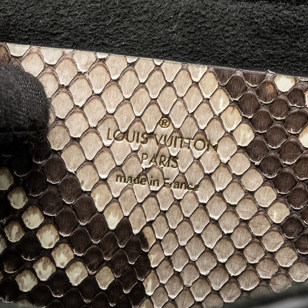 LOUIS VUITTON LOVE NOTE BAG PYTHON/CALFSKIN BLACK/MULTICOLOUR GHW