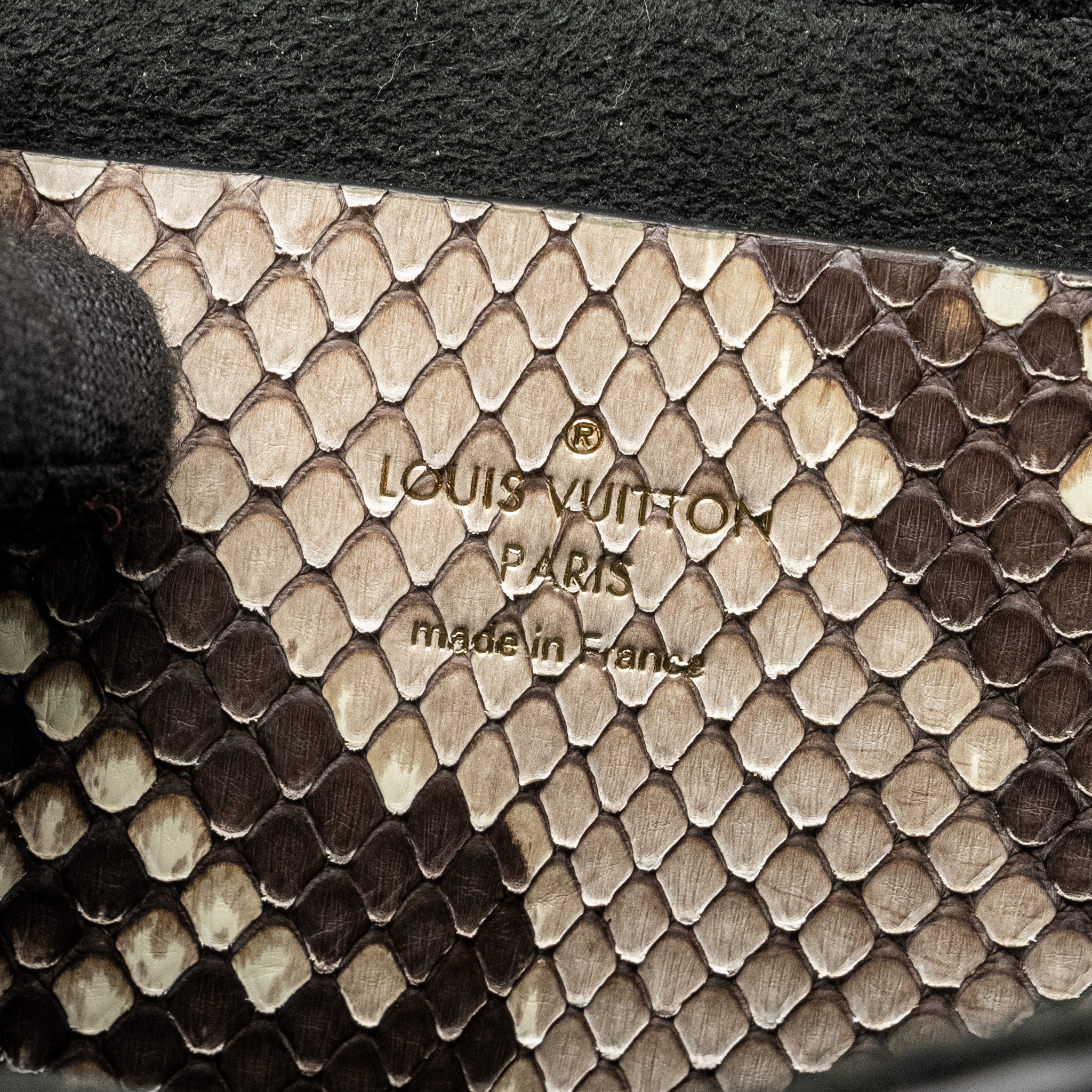 LOUIS VUITTON LOVE NOTE BAG PYTHON/CALFSKIN BLACK/MULTICOLOUR GHW