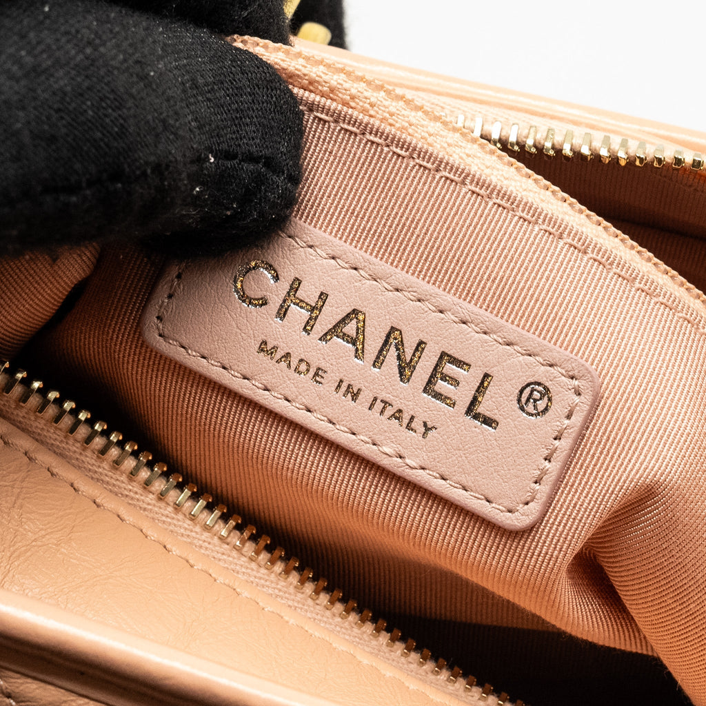 CHANEL SMALL GABRIELLE HOBO BAG CALFSKIN PINK MULTICOLOUR HARDWARE