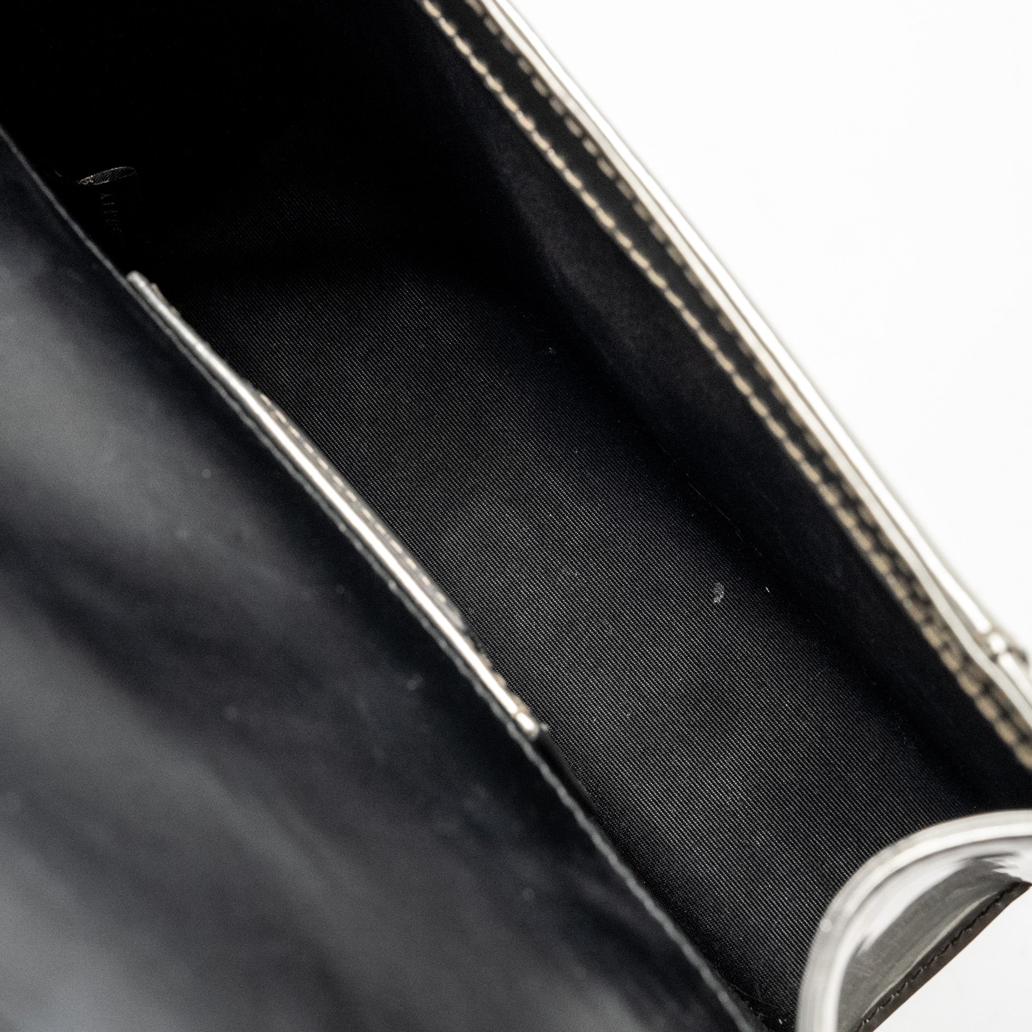 BVLGARI SERPENTI FOREVER SHOULDER BAG LEATHER SILVER LGHW