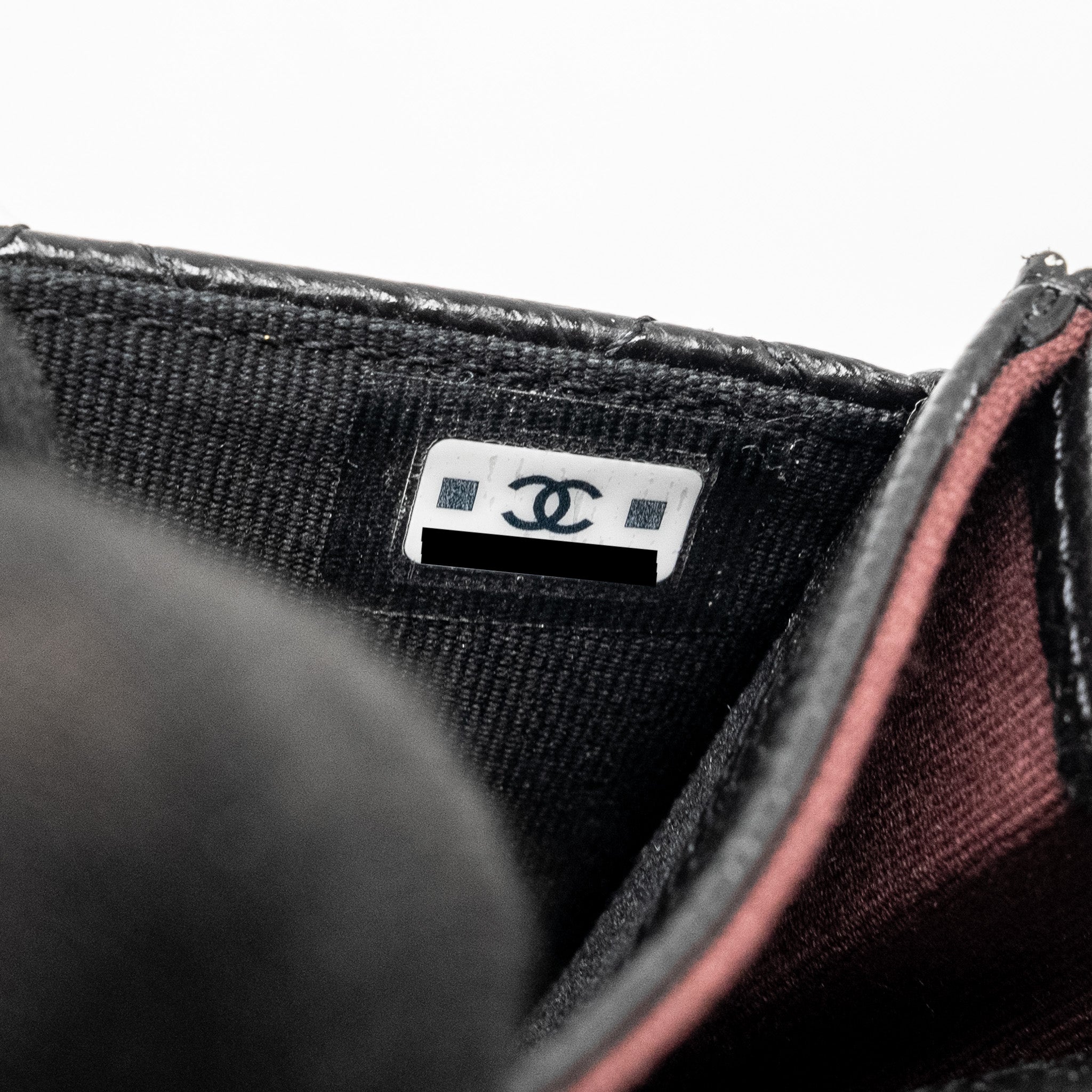 CHANEL CLASSIC FLAP CARD HOLDER CAVIAR BLACK GHW (MICROCHIP)