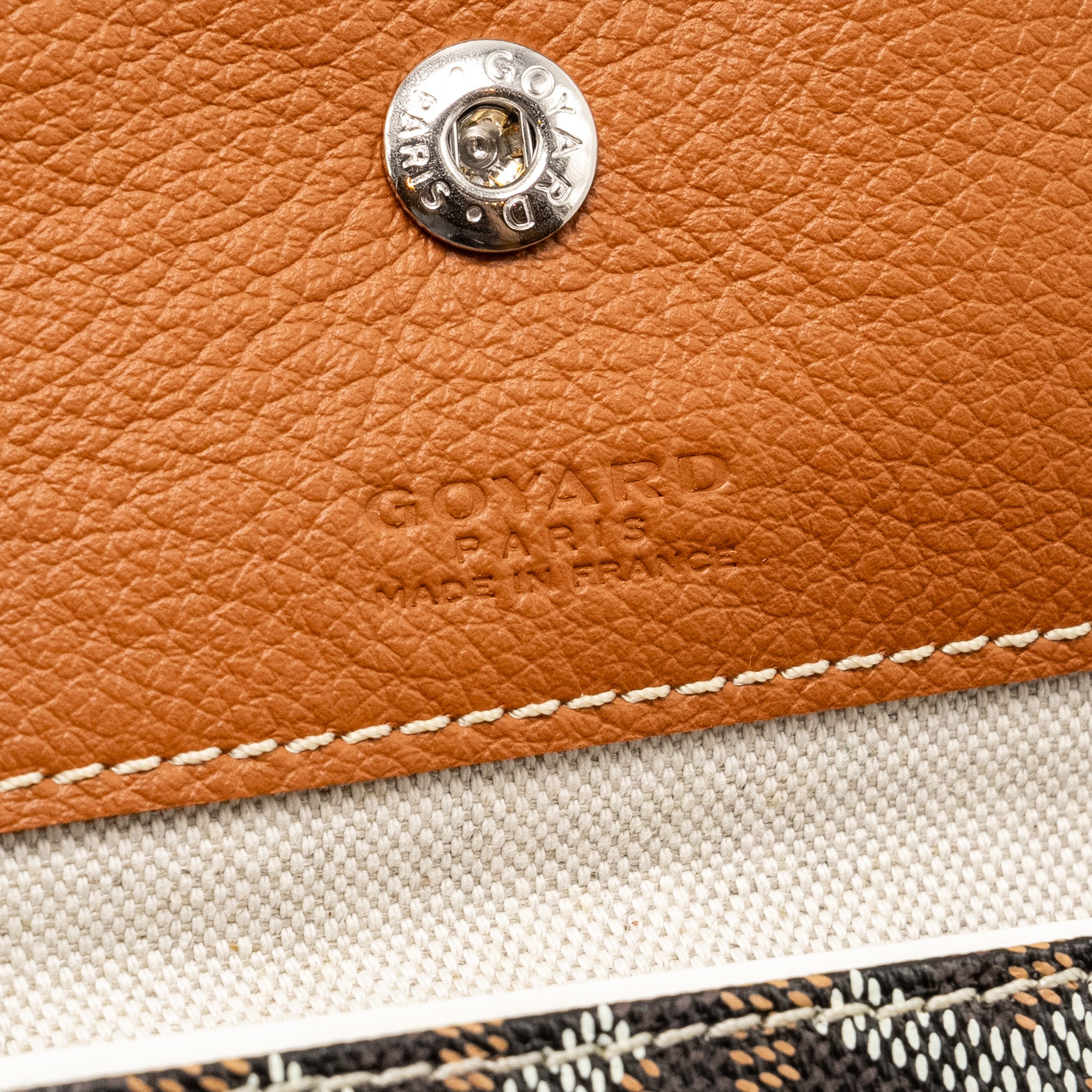 GOYARD BOHEME HOBO BAG GOYARDINE CANVAS/CALFSKIN BROWN SHW