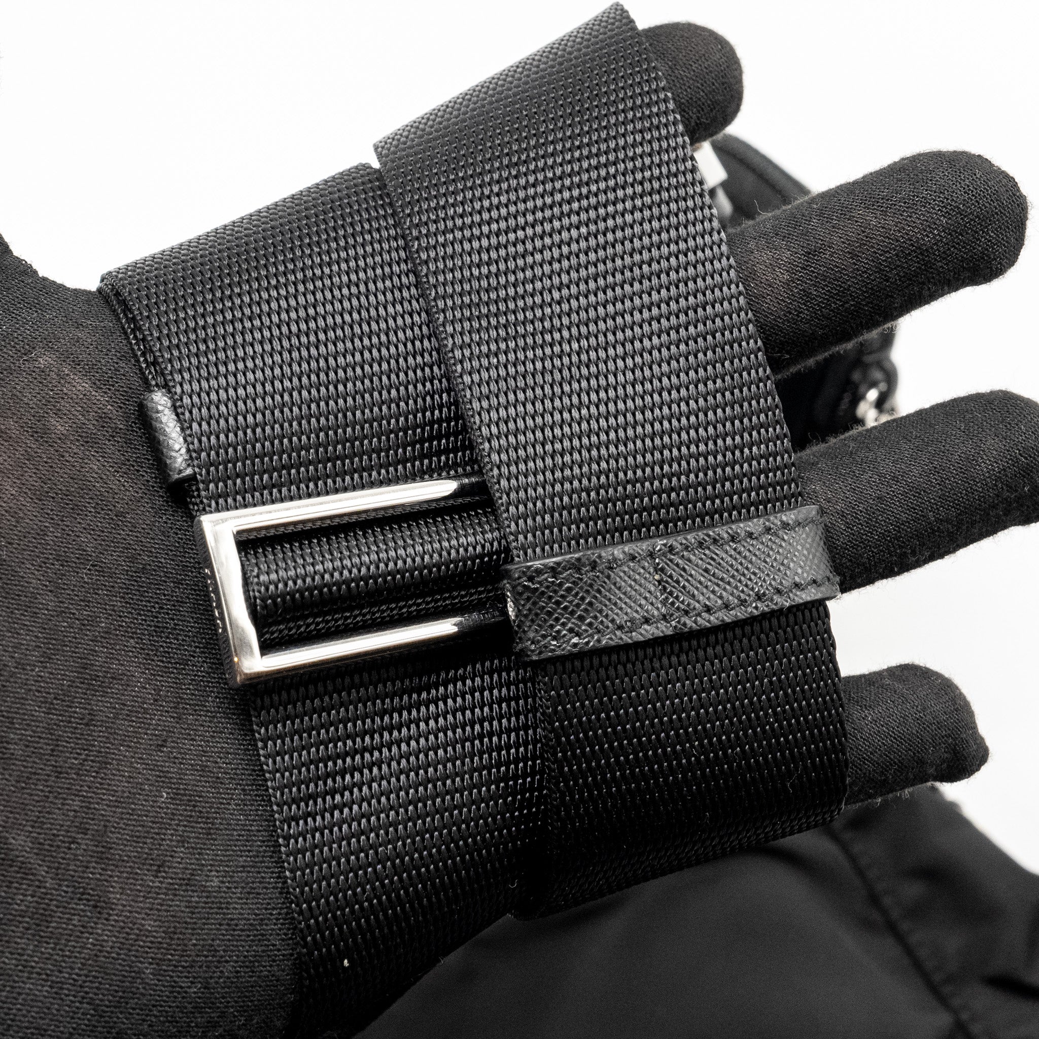 PRADA MESSENGER BAG RE-NYLON BLACK SHW