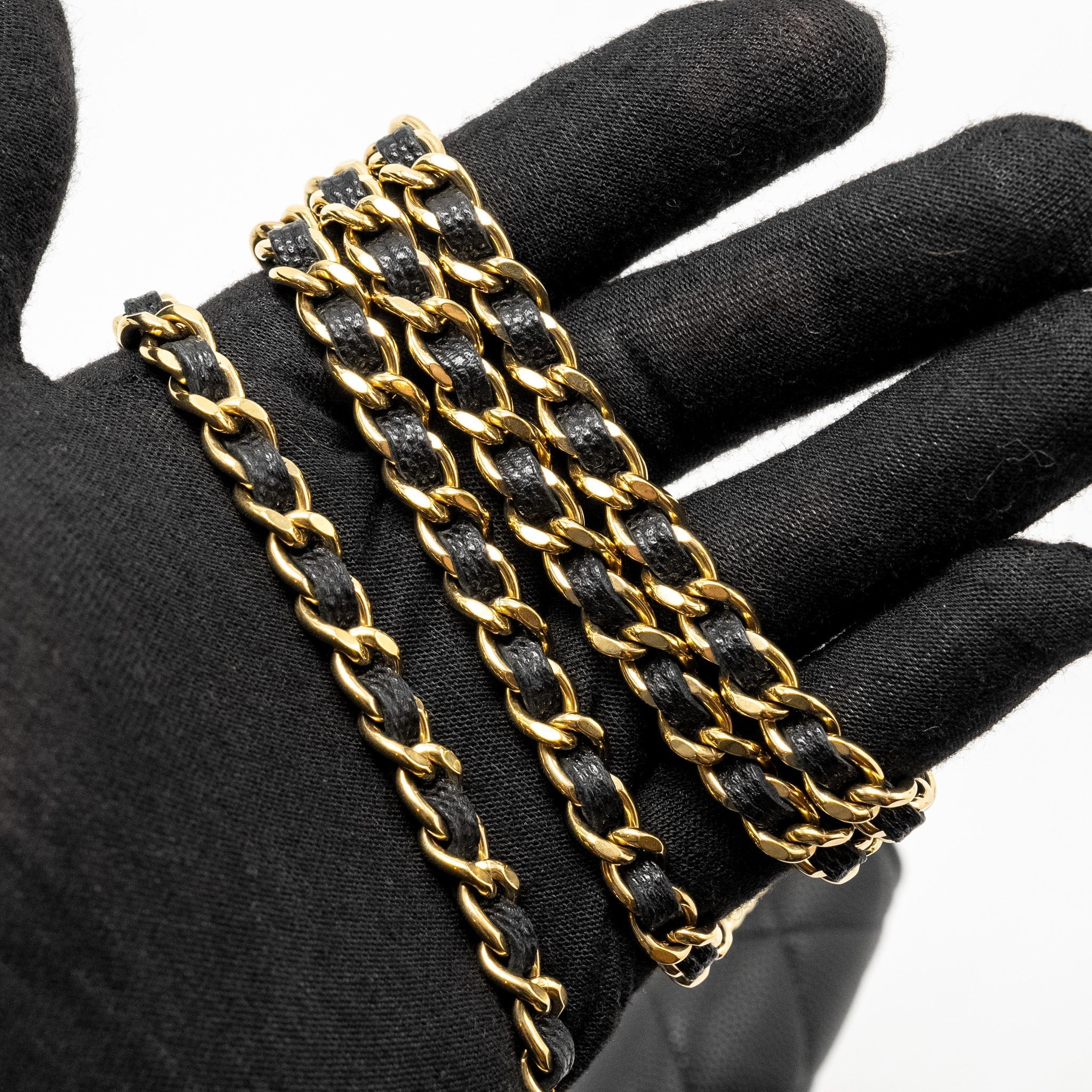 CHANEL COCO CASINO WALLET ON CHAIN CAVIAR BLACK GHW (MICROCHIP)