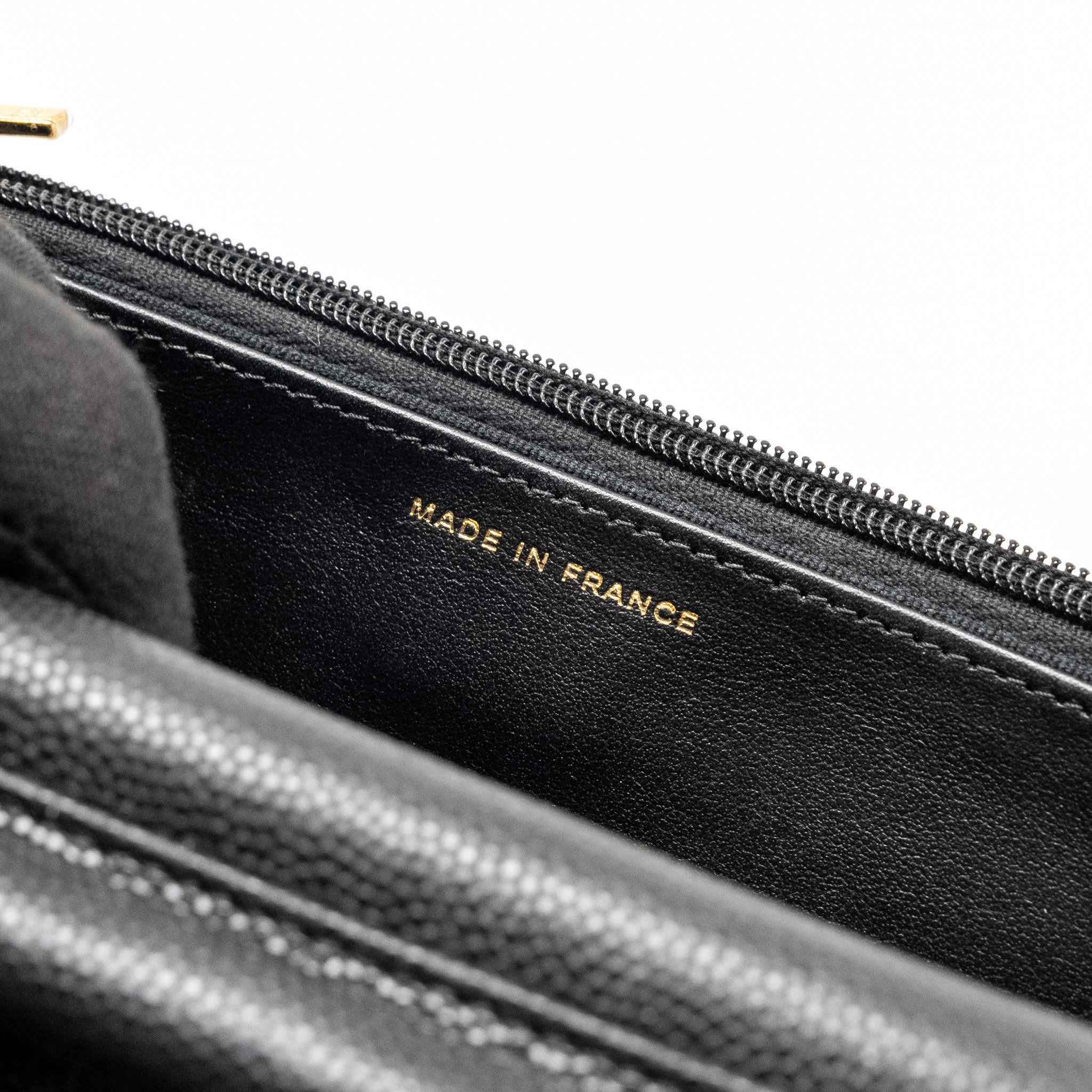 CHANEL COCO CASINO WALLET ON CHAIN CAVIAR BLACK GHW (MICROCHIP)