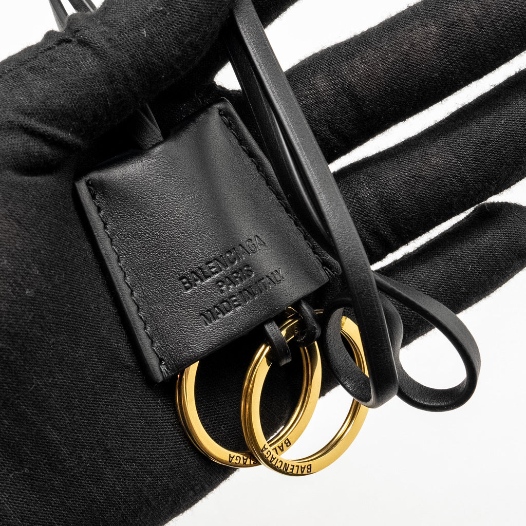 BALENCIAGA MEDIUM RODEO HANDBAG SMOOTH CALFSKIN BLACK GHW